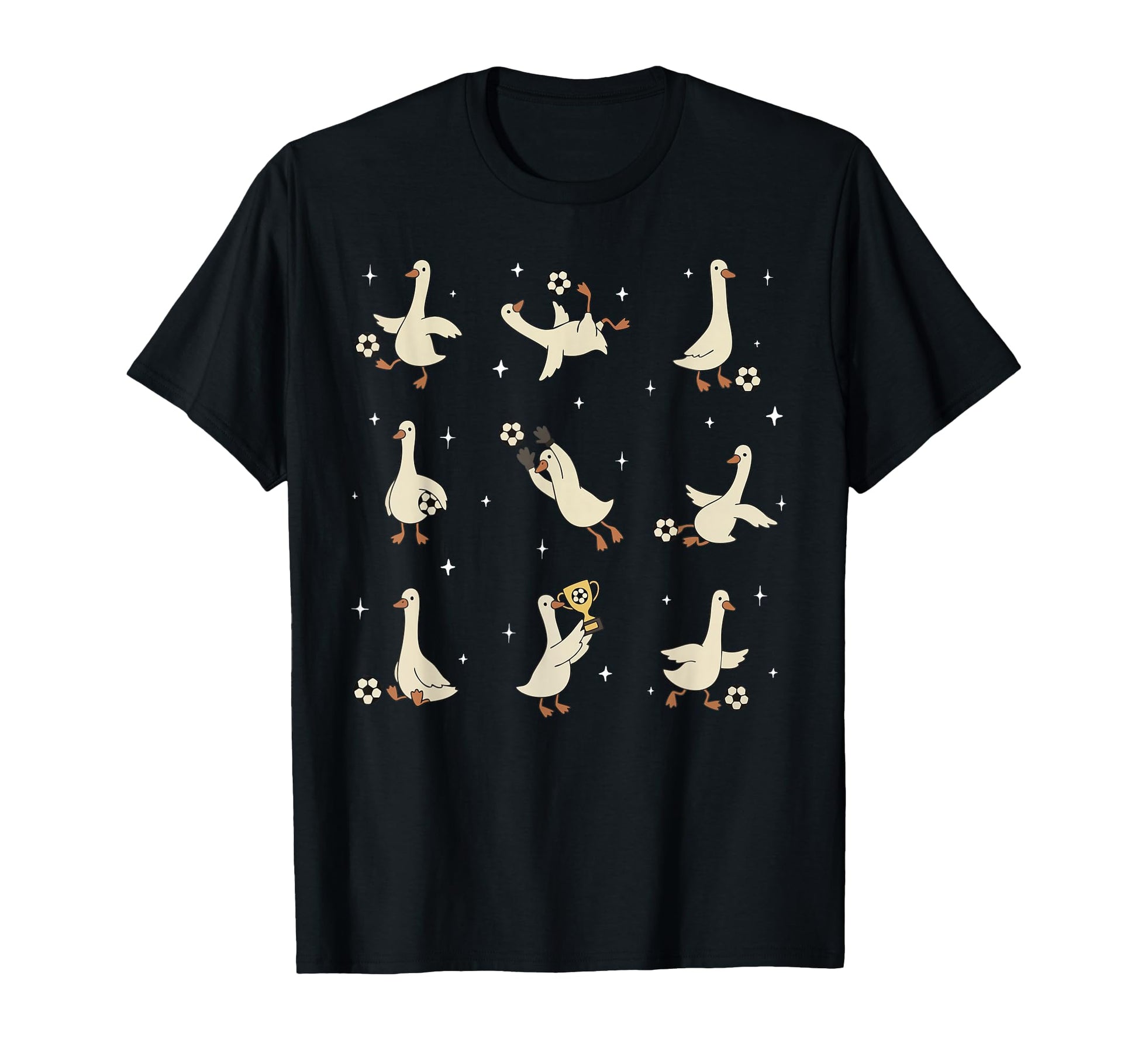 Funny Silly Goose Playing Soccer T-Shirt - Casual Everyday Wear for Adults - T-Shirt, Sweatshirt, Hoodie