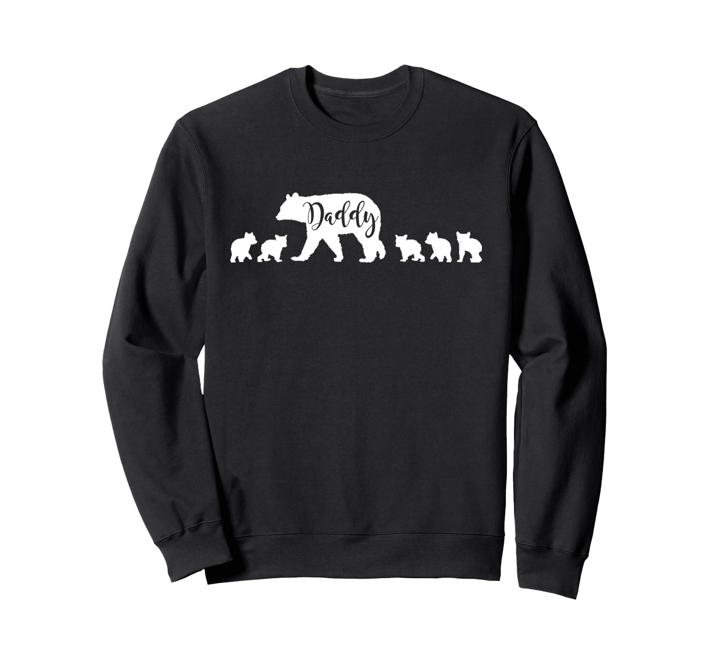Daddy Bear 5 Five Cubs Dad Father Sweatshirt - Minimalist Print for Adults - T-Shirt, Sweatshirt, Hoodie