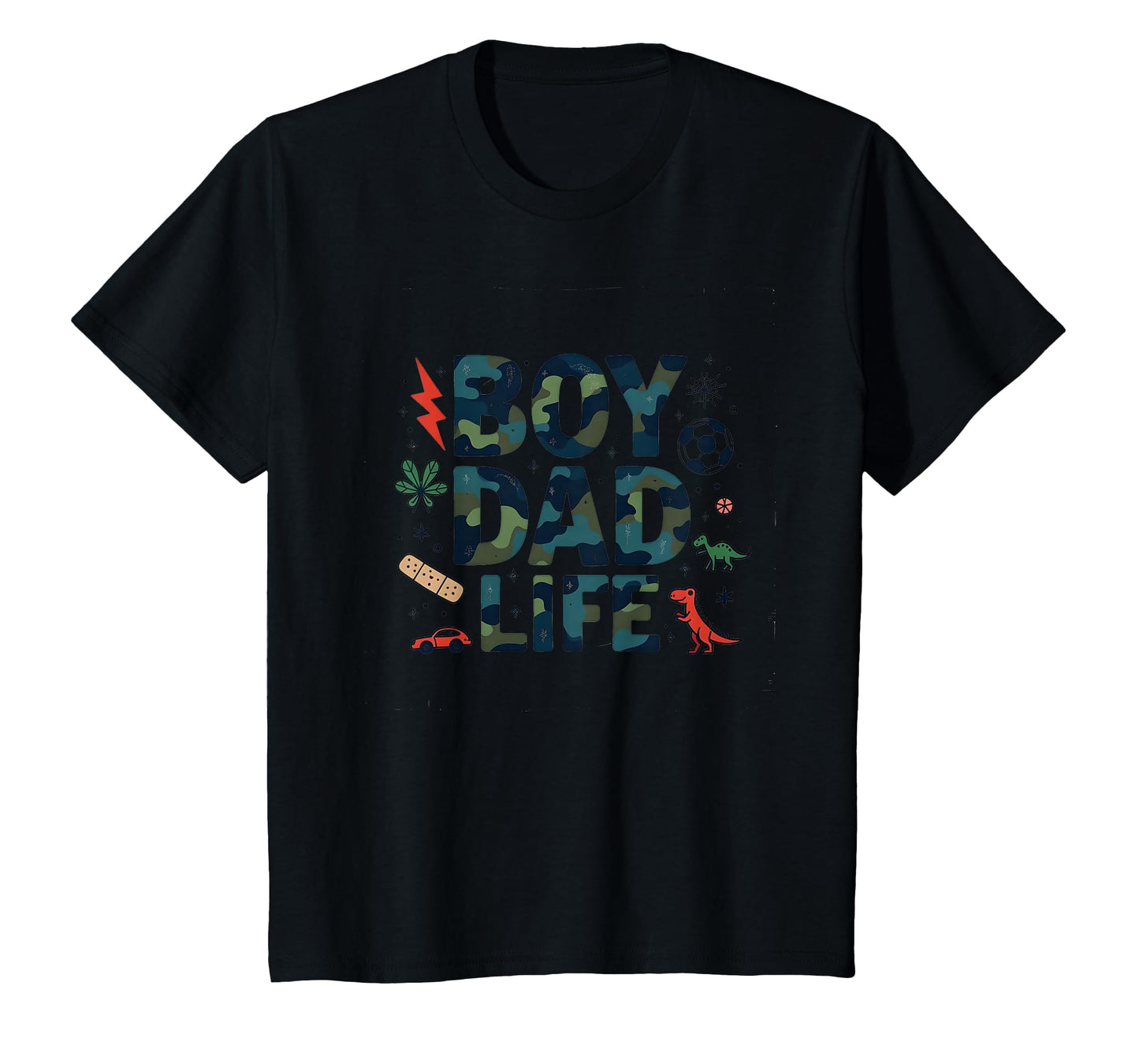 Dad Life Adventure Camo Dinosaur T-Shirt - Unique Graphic for Adults - T-Shirt, Sweatshirt, Hoodie