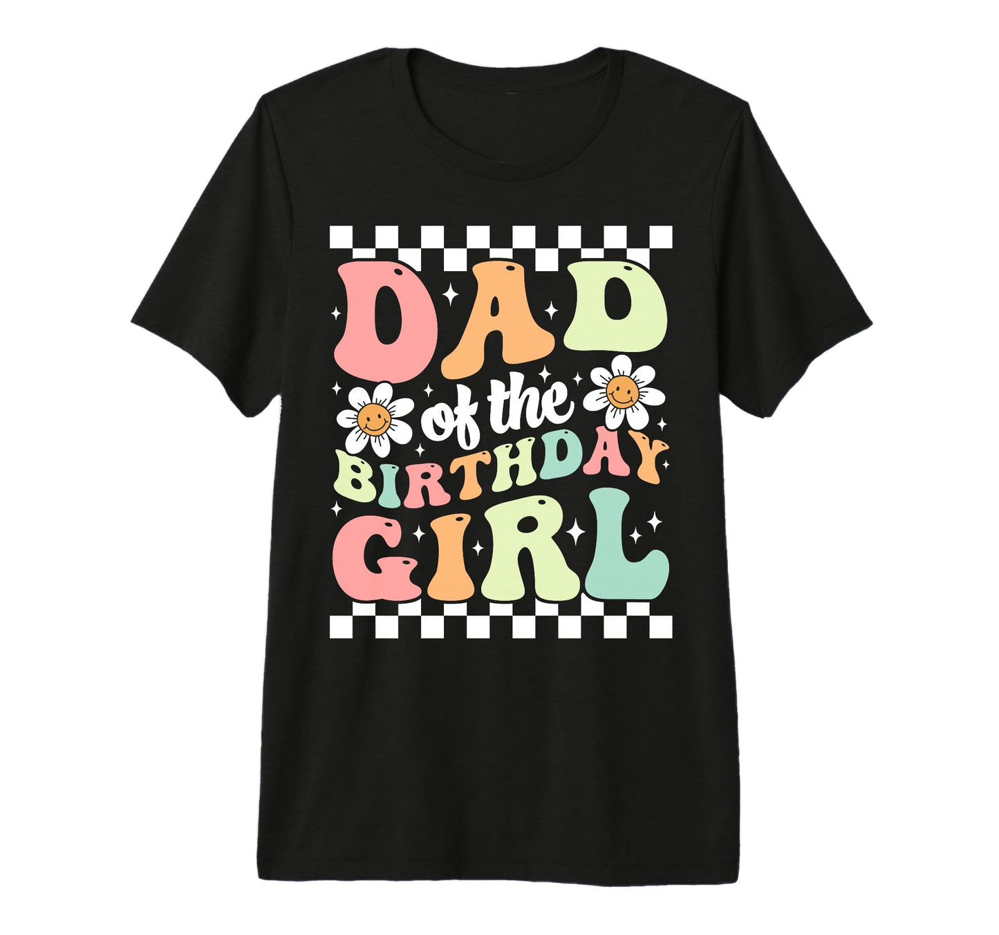 Dad Birthday Family Groovy Birthday T-Shirt - Novelty Apparel Men Women - T-Shirt, Sweatshirt, Hoodie