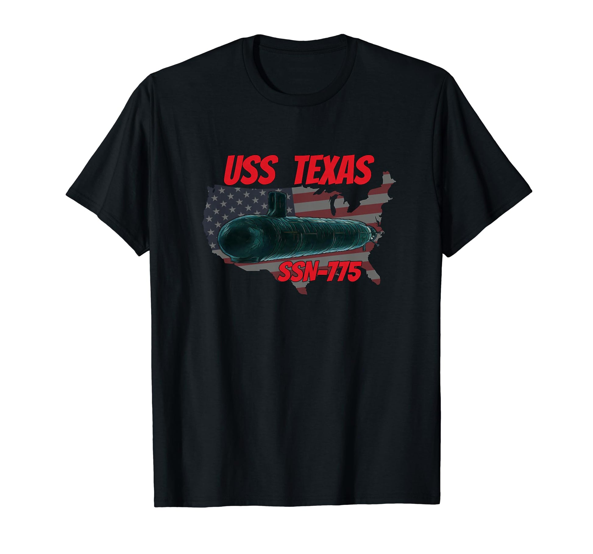 Uss Texas Ssn 775 Submarine Veterans T-Shirt - Streetwear Style Men Women - T-Shirt, Sweatshirt, Hoodie
