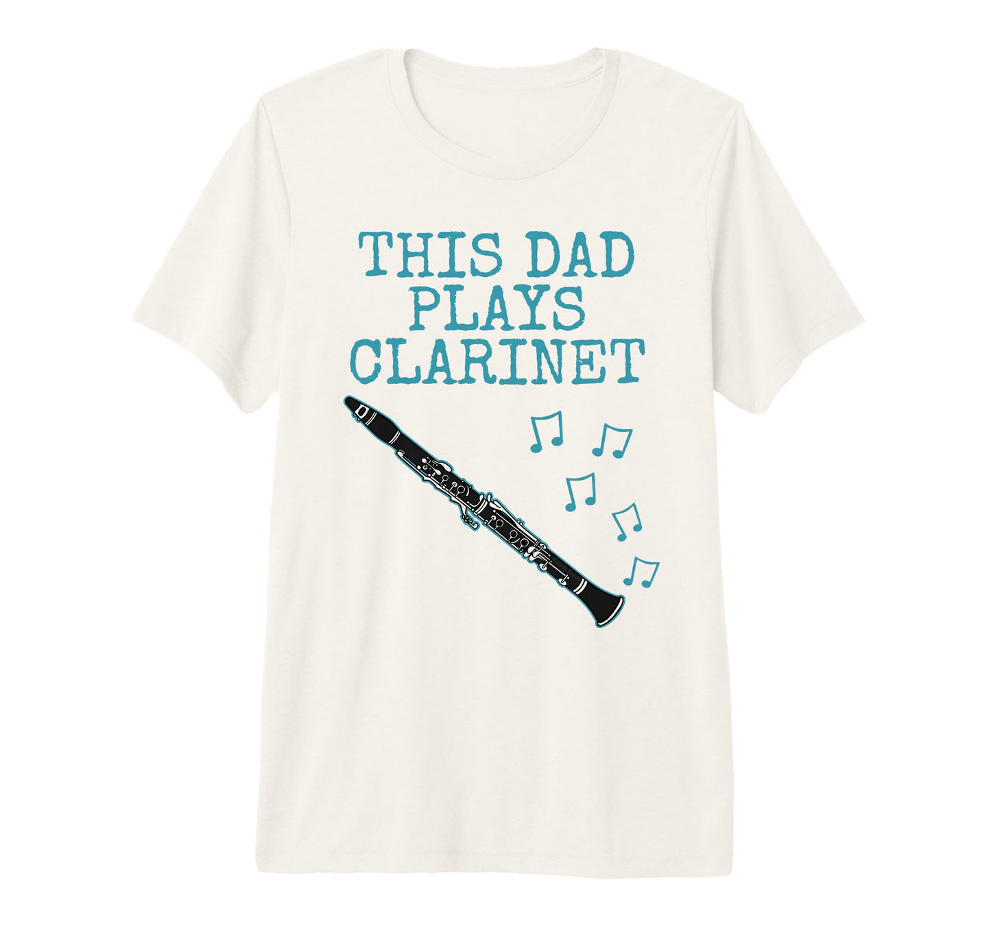 Mens This Dad Plays Clarinet T-Shirt - Custom Art Print for Adults - T-Shirt, Sweatshirt, Hoodie