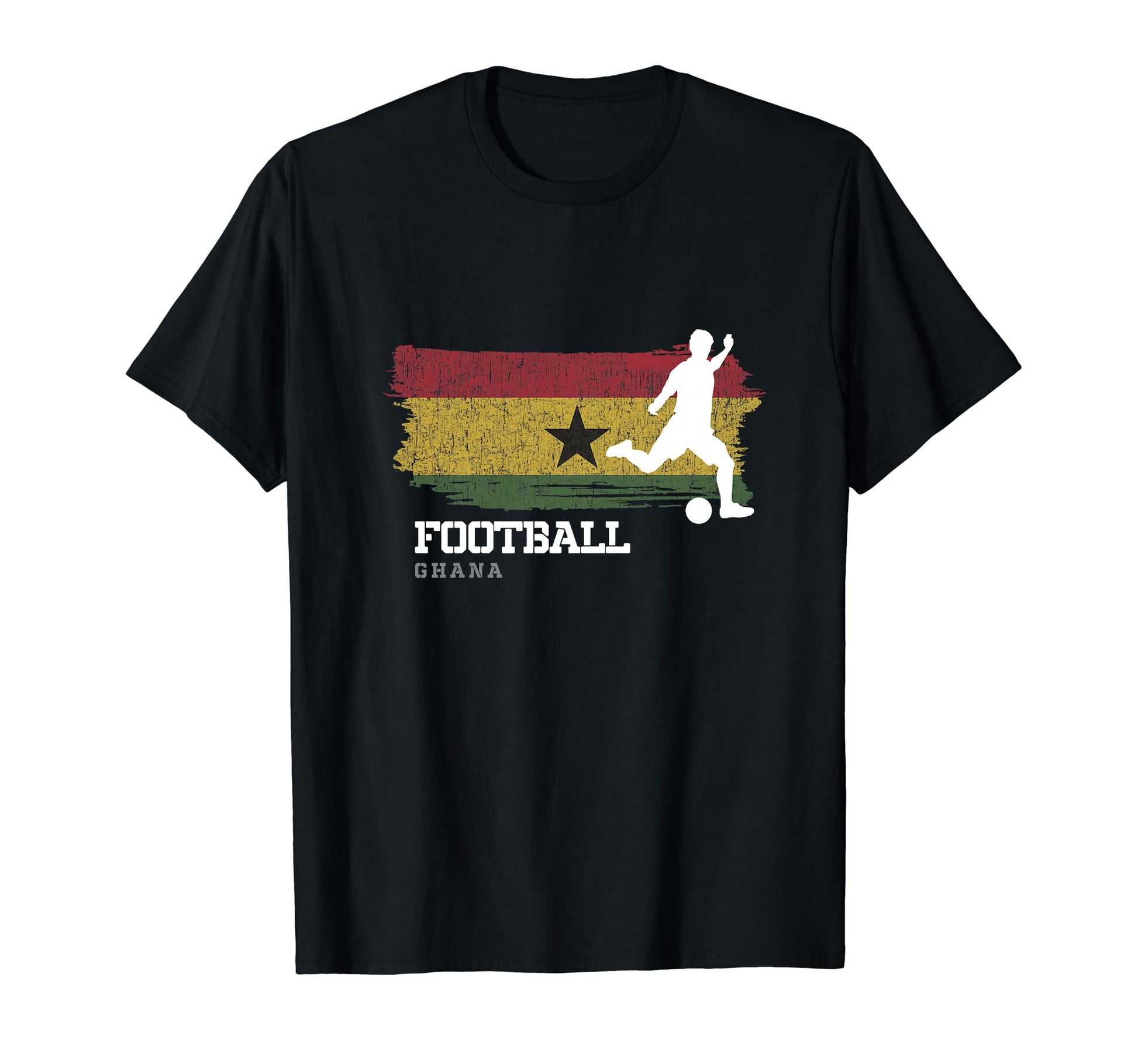 Football Ghana Flag Football Team T-Shirt - Minimalist Print for Adults - T-Shirt, Sweatshirt, Hoodie