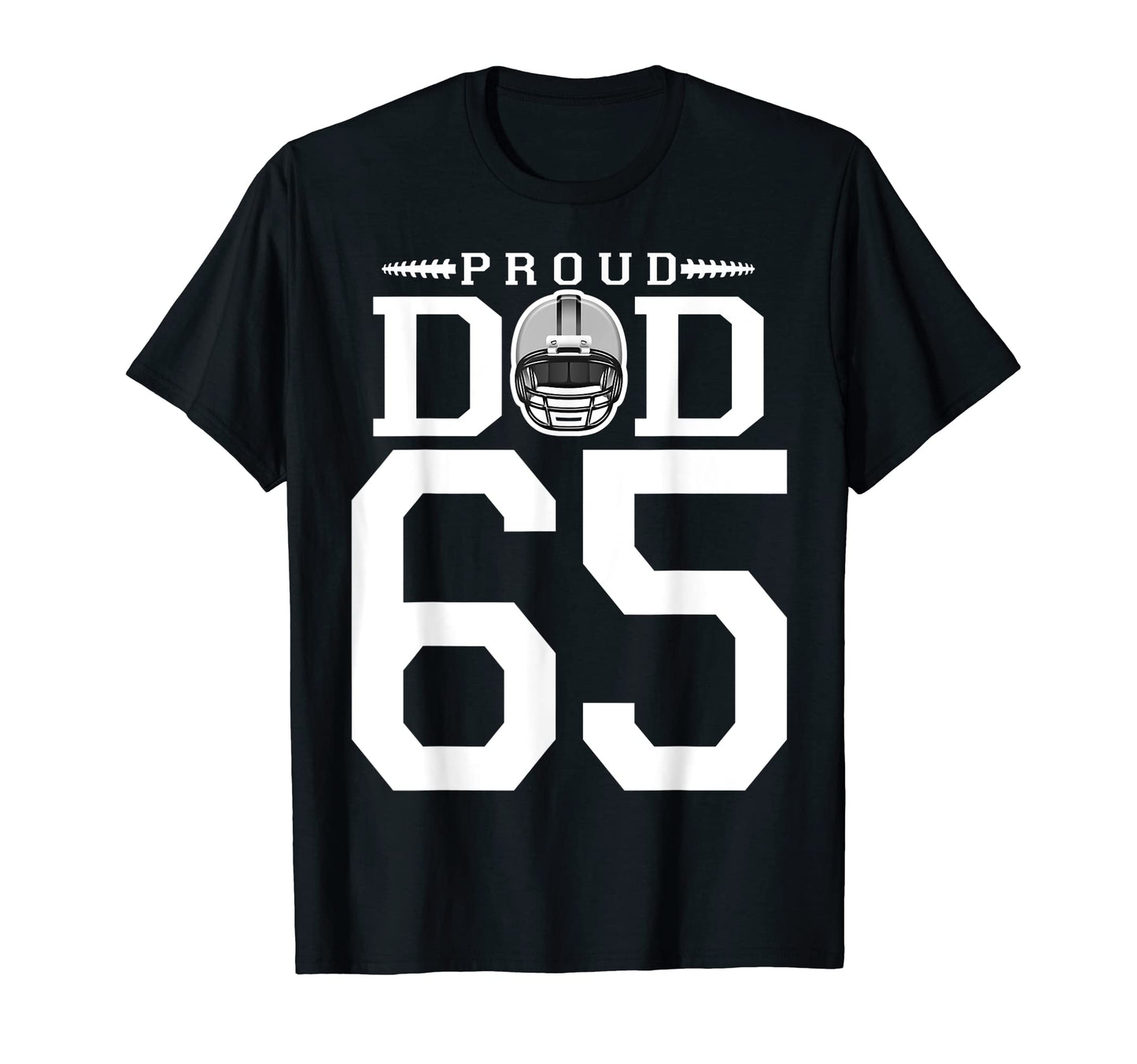 Custom Number 65 Proud Football T-Shirt - Casual Everyday Wear for Adults - T-Shirt, Sweatshirt, Hoodie
