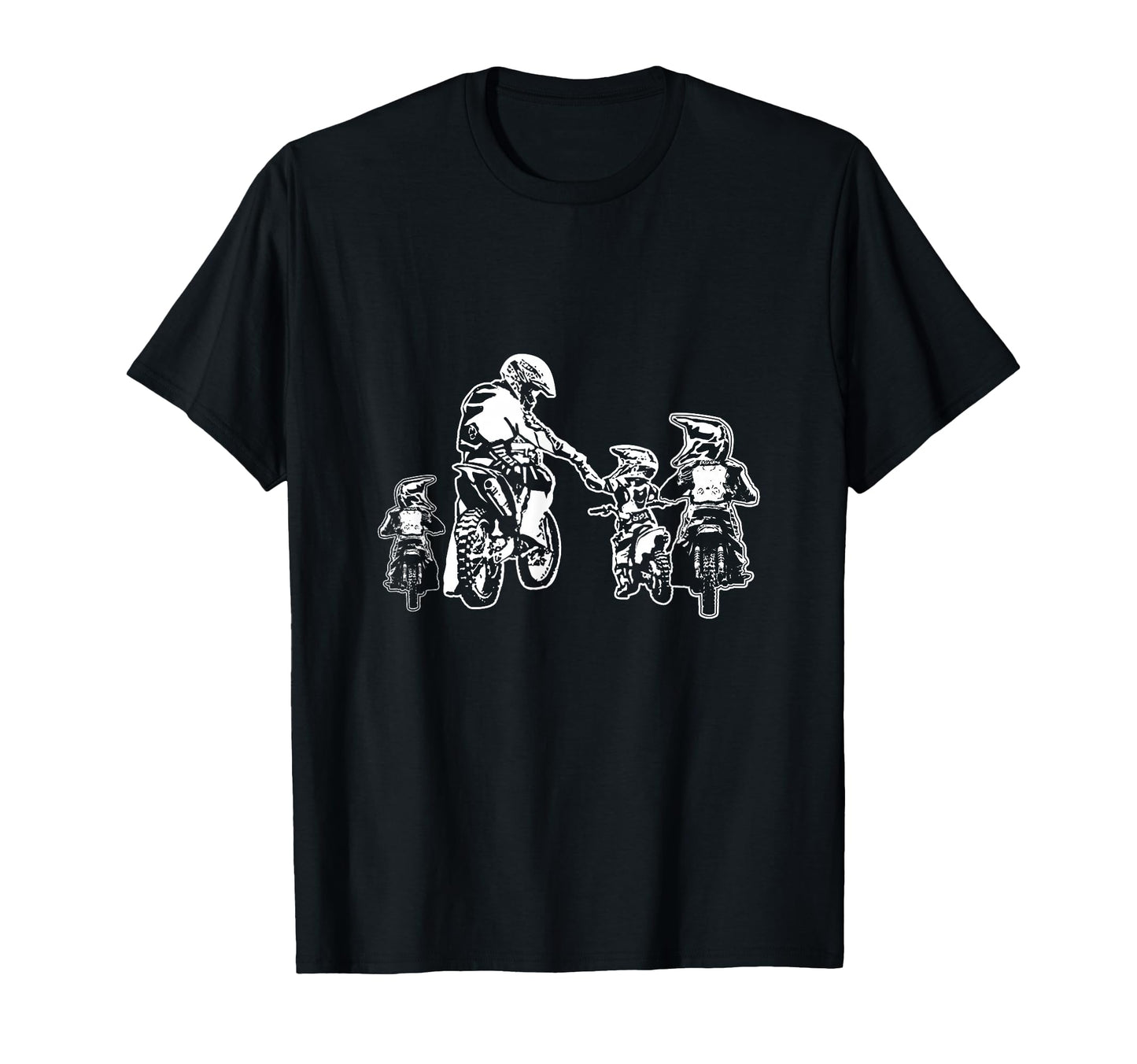 Motocross Dirt Bike Dad Three T-Shirt - Fun Novelty Design Men Women - T-Shirt, Sweatshirt, Hoodie
