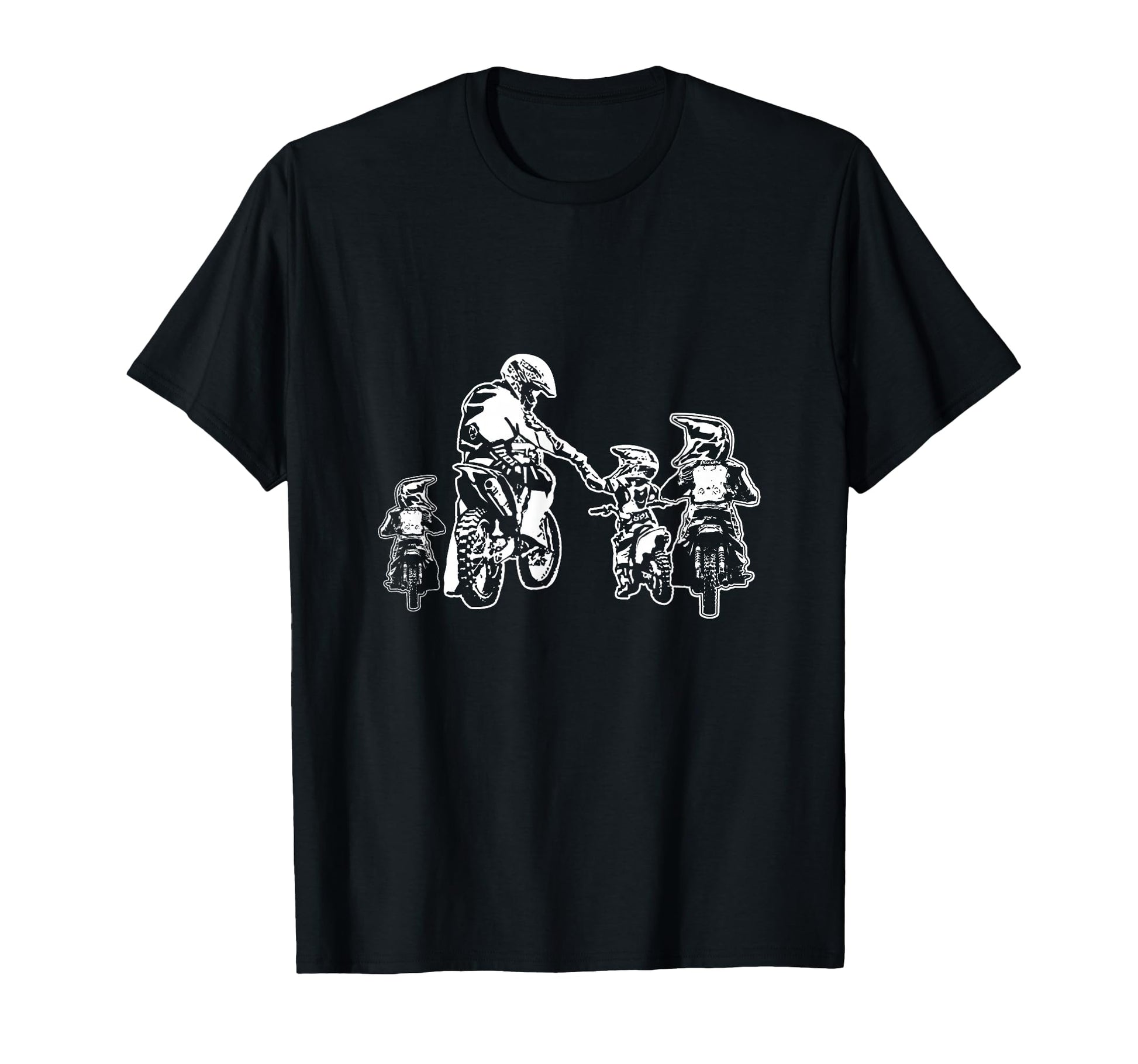 Motocross Dirt Bike Dad Three T-Shirt - Fun Novelty Design Men Women - T-Shirt, Sweatshirt, Hoodie