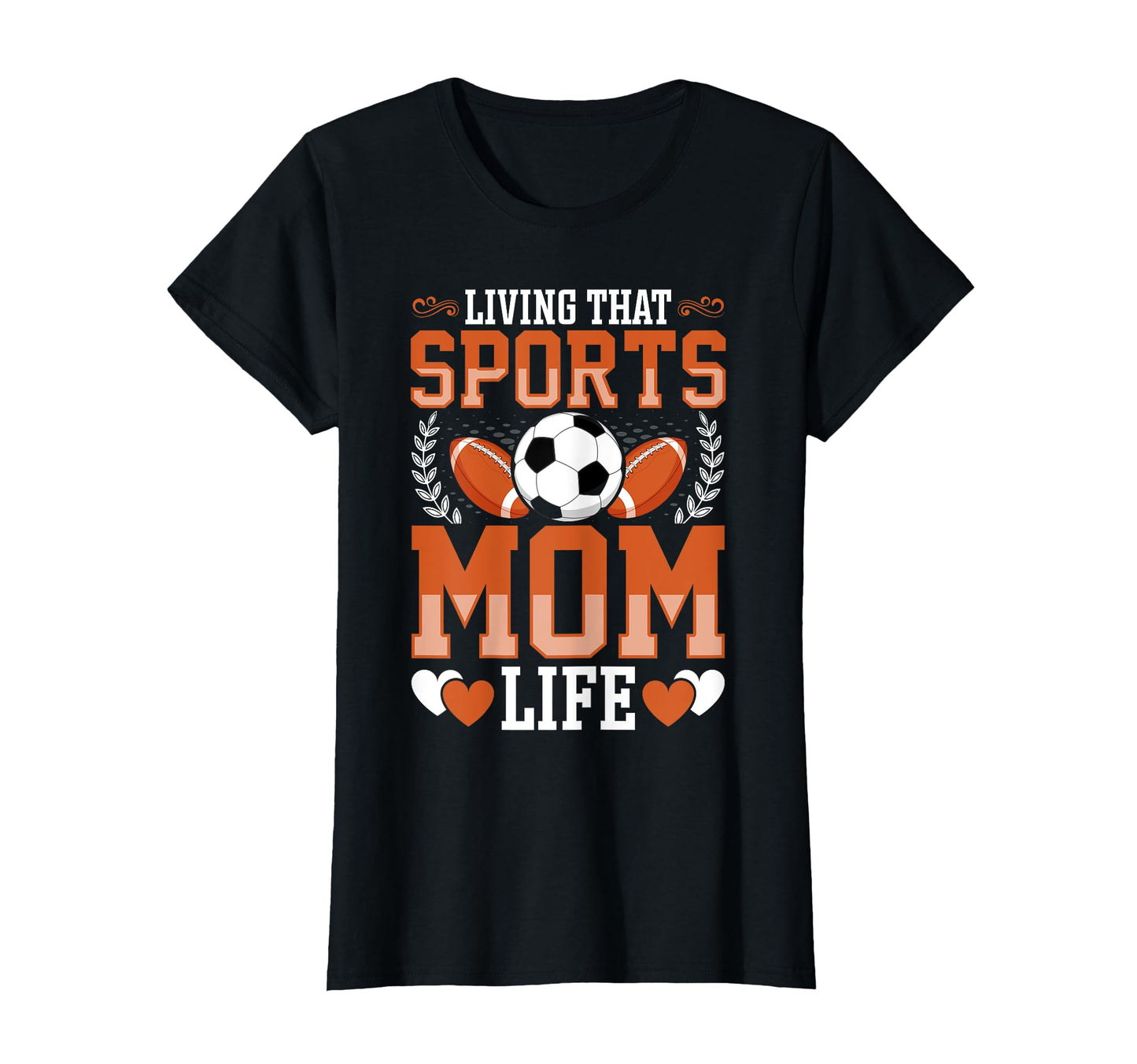 Living That Sports Mom Life Soccer T-Shirt - Custom Art Print for Adults - T-Shirt, Sweatshirt, Hoodie