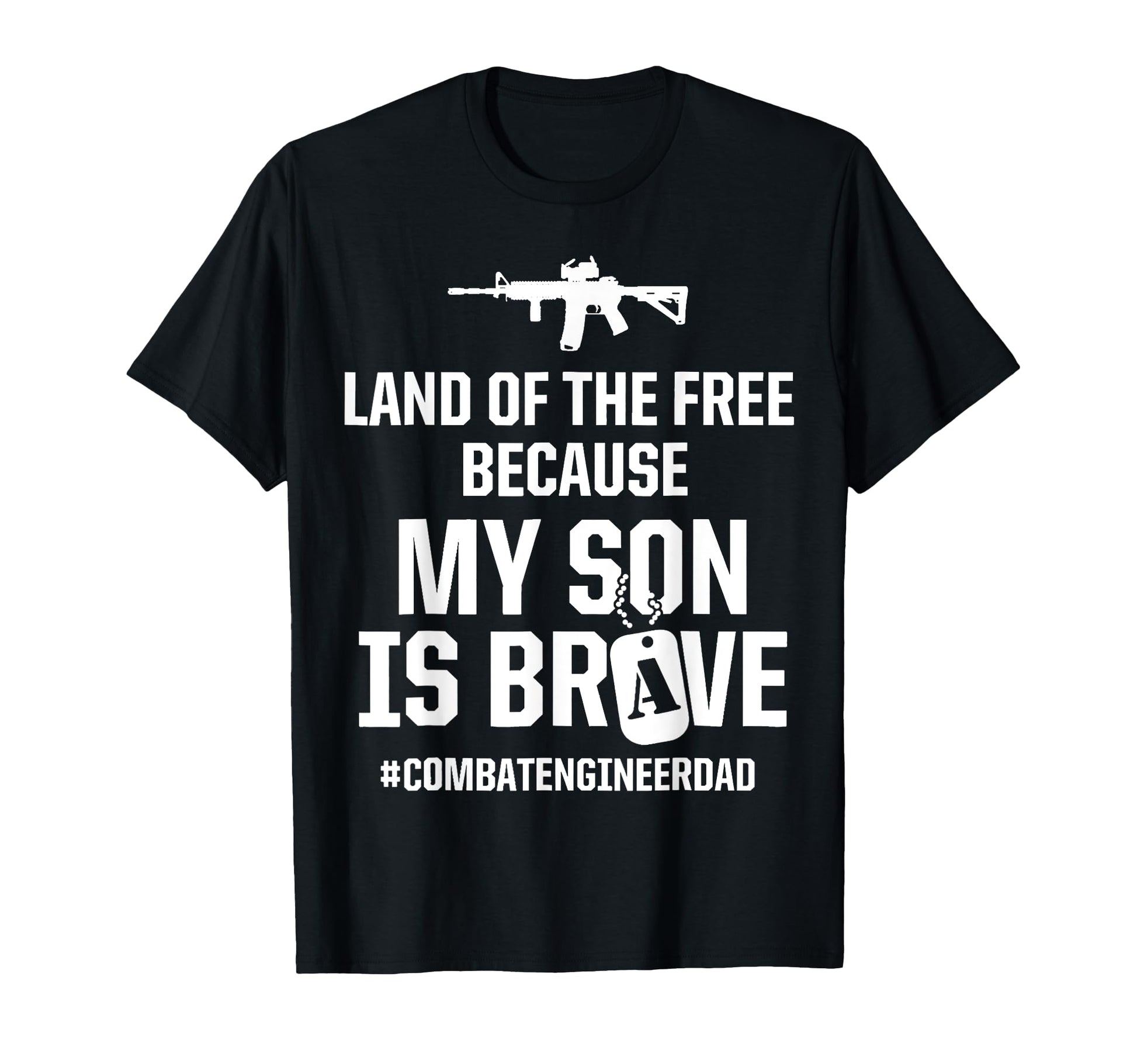 Mens Combat Engineer Brave Son Dad T-Shirt - Streetwear Style Men Women - T-Shirt, Sweatshirt, Hoodie
