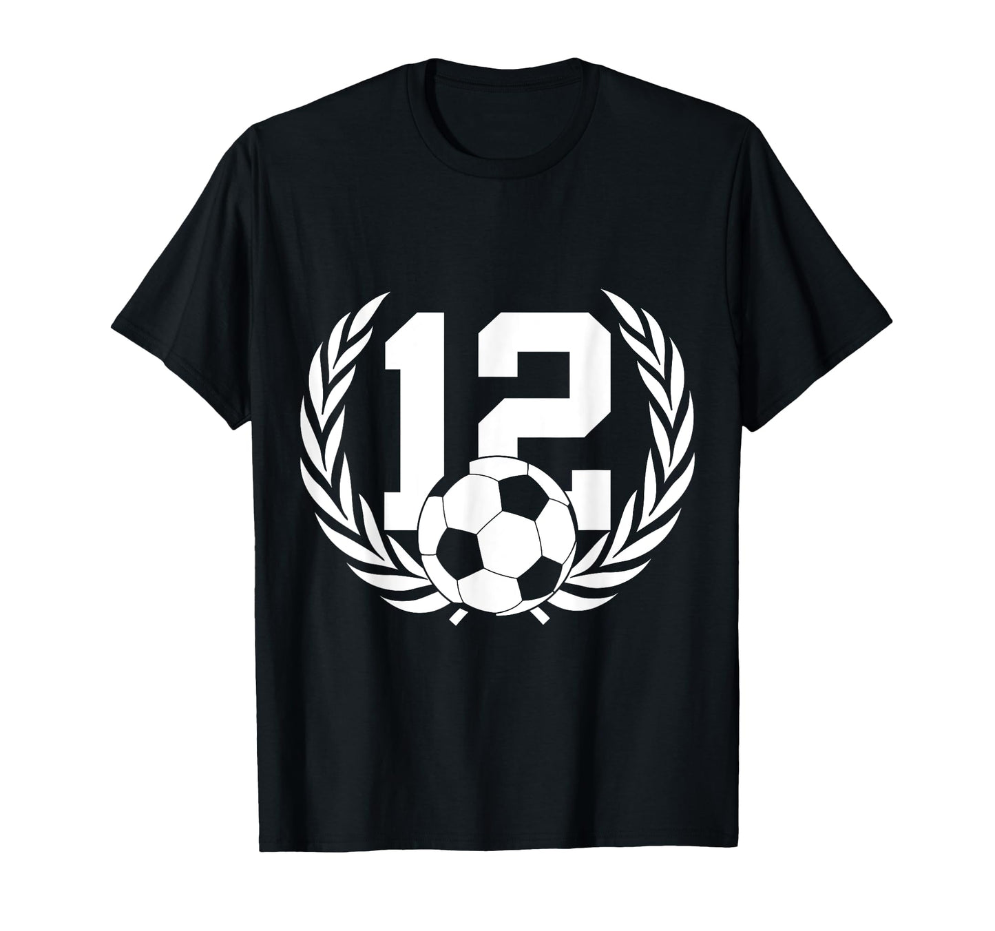 Number 12 Years Soccer 12Th Birthday T-Shirt - Graphic Print Men Women - T-Shirt, Sweatshirt, Hoodie