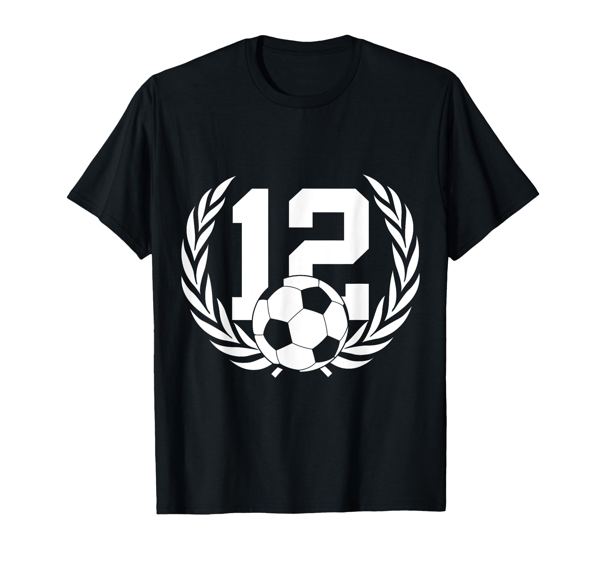 Number 12 Years Soccer 12Th Birthday T-Shirt - Graphic Print Men Women - T-Shirt, Sweatshirt, Hoodie