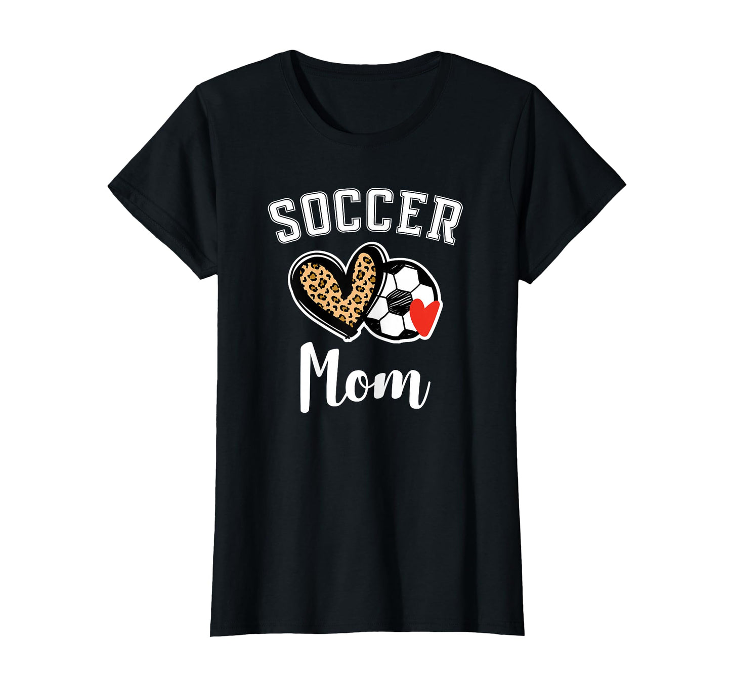 Soccer Mom Leopard Heart T-Shirt - Streetwear Style Men Women - T-Shirt, Sweatshirt, Hoodie