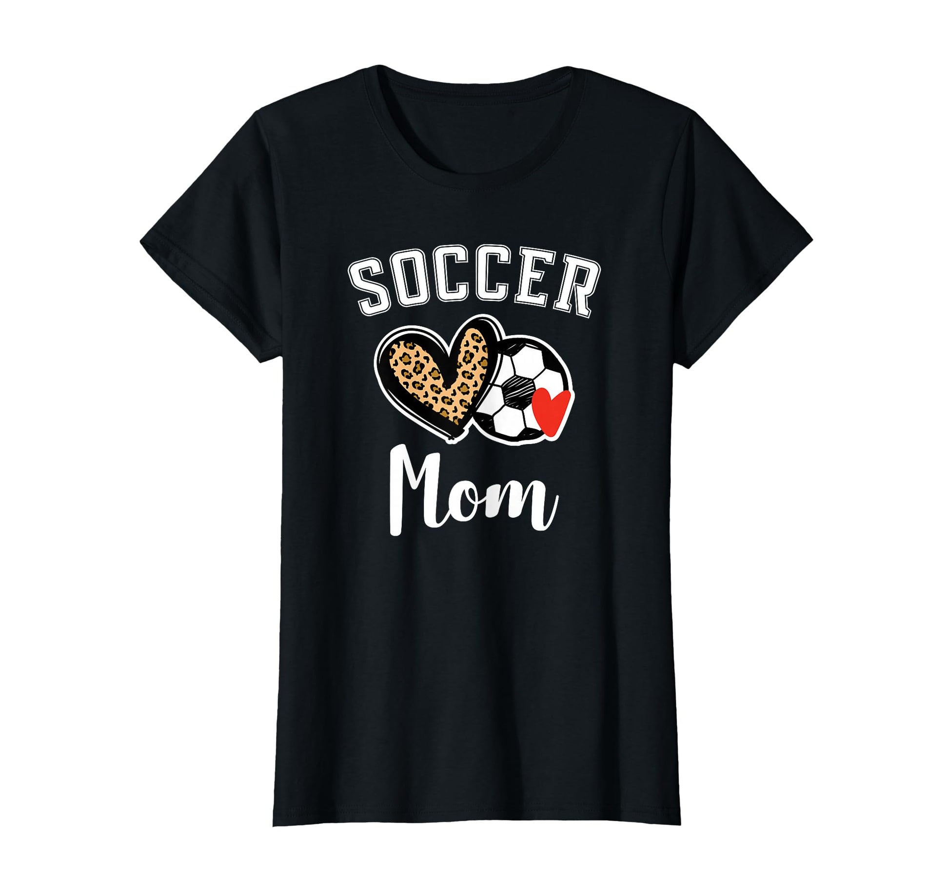Soccer Mom Leopard Heart T-Shirt - Streetwear Style Men Women - T-Shirt, Sweatshirt, Hoodie