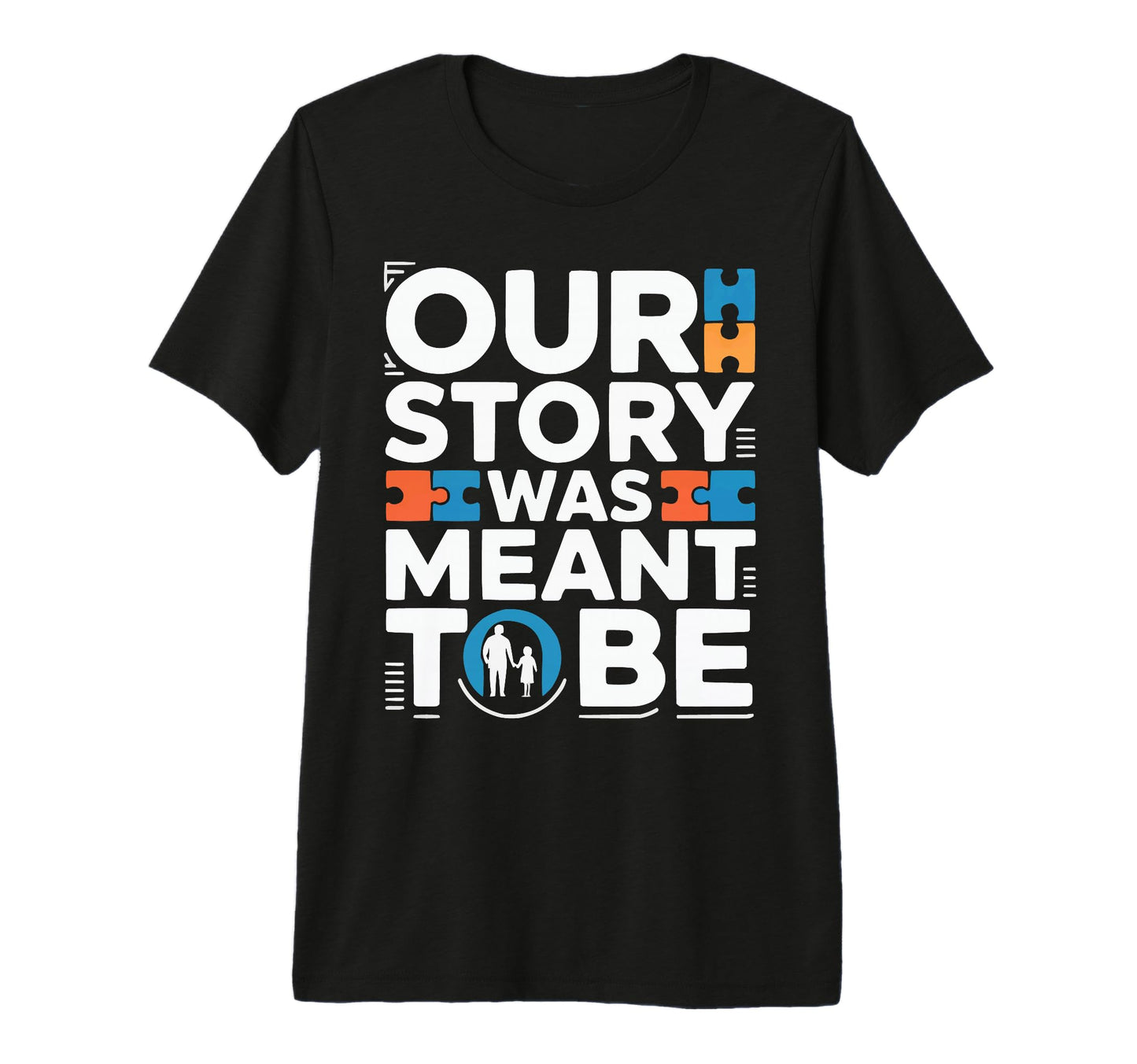 Mens Adoptive Dad Adoption Fathers T-Shirt - Fun Novelty Design for Adults - T-Shirt, Sweatshirt, Hoodie