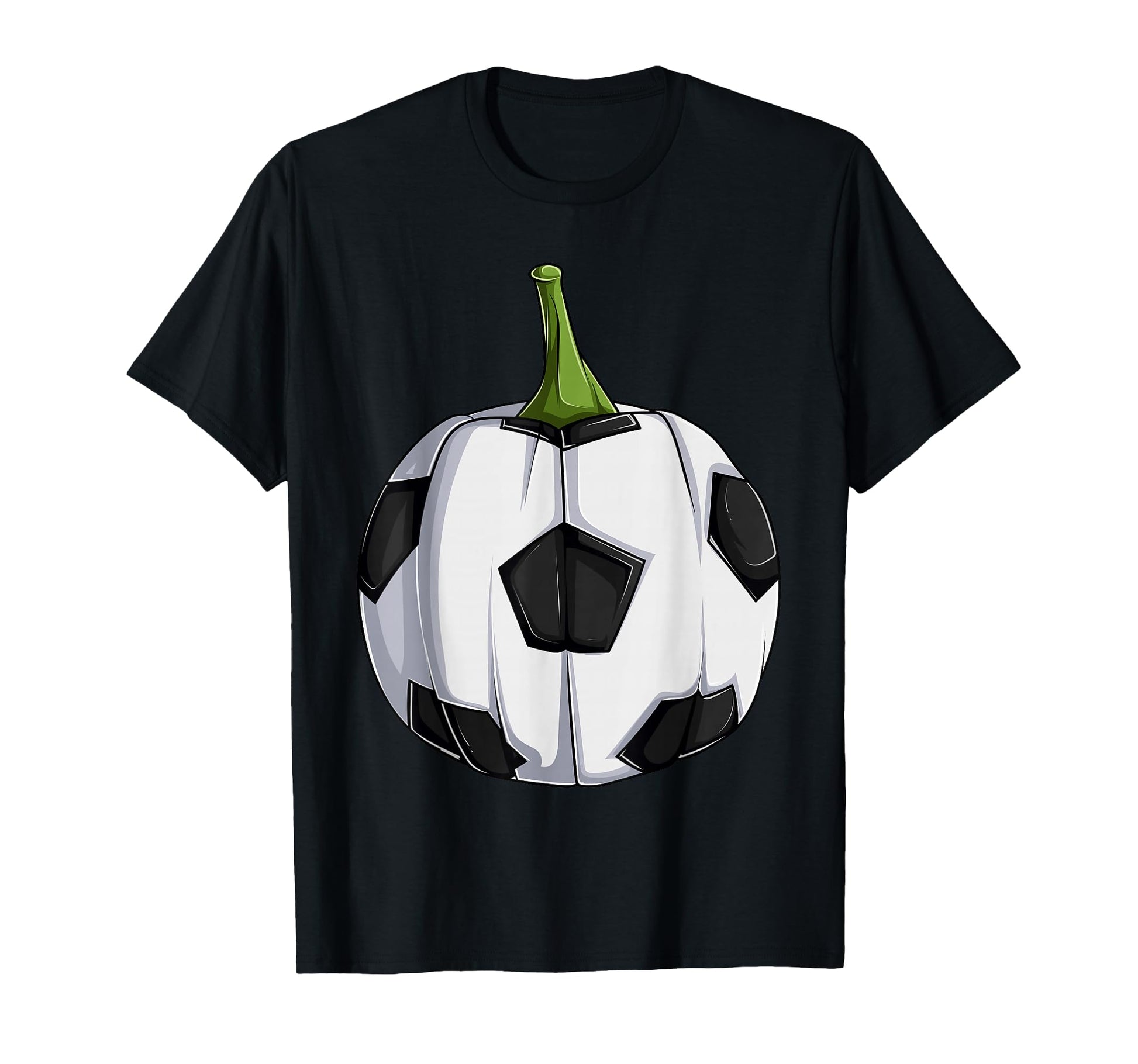 Soccerball Pumpkin Halloween Soccer T-Shirt - Minimalist Print Men Women - T-Shirt, Sweatshirt, Hoodie