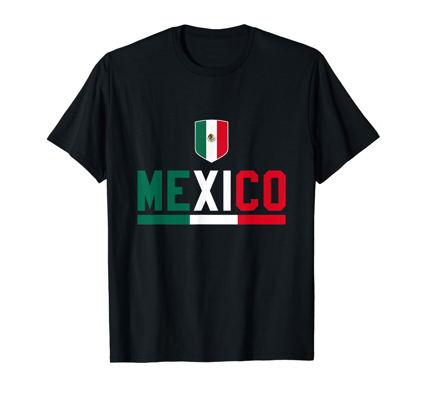Mexico Soccer Mexican Flag Jersey T-Shirt - Custom Art Print for Adults - T-Shirt, Sweatshirt, Hoodie