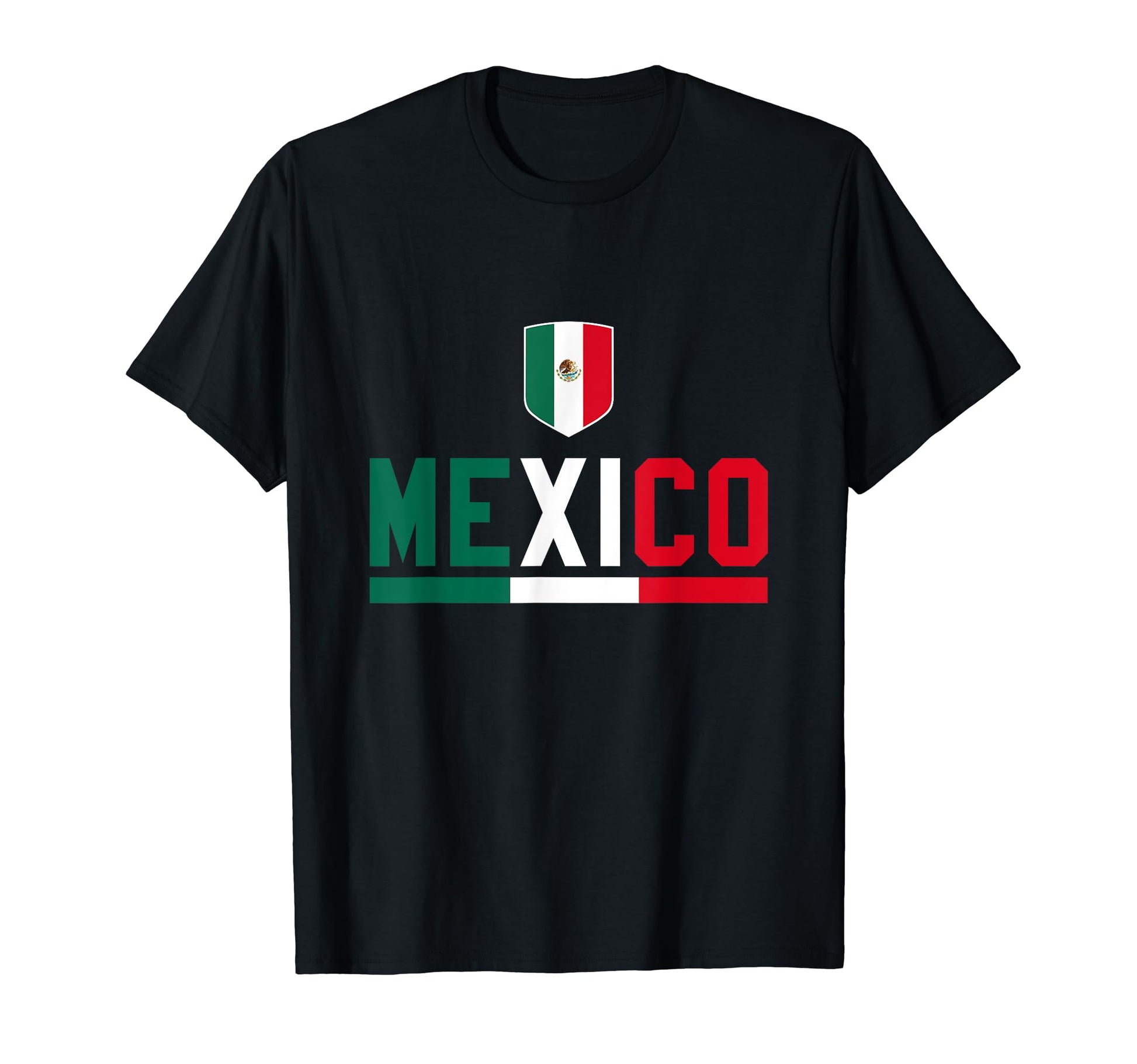 Mexico Soccer Mexican Flag Jersey T-Shirt - Custom Art Print for Adults - T-Shirt, Sweatshirt, Hoodie