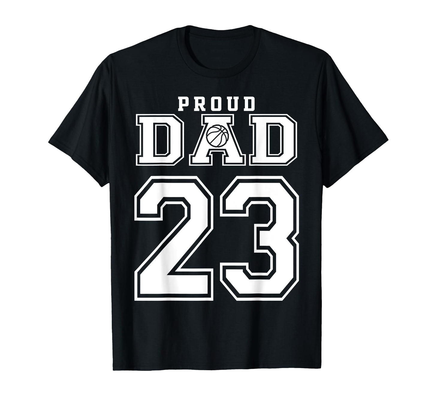 Number 23 Custom Proud Basketball T-Shirt - Custom Art Print for Adults - T-Shirt, Sweatshirt, Hoodie