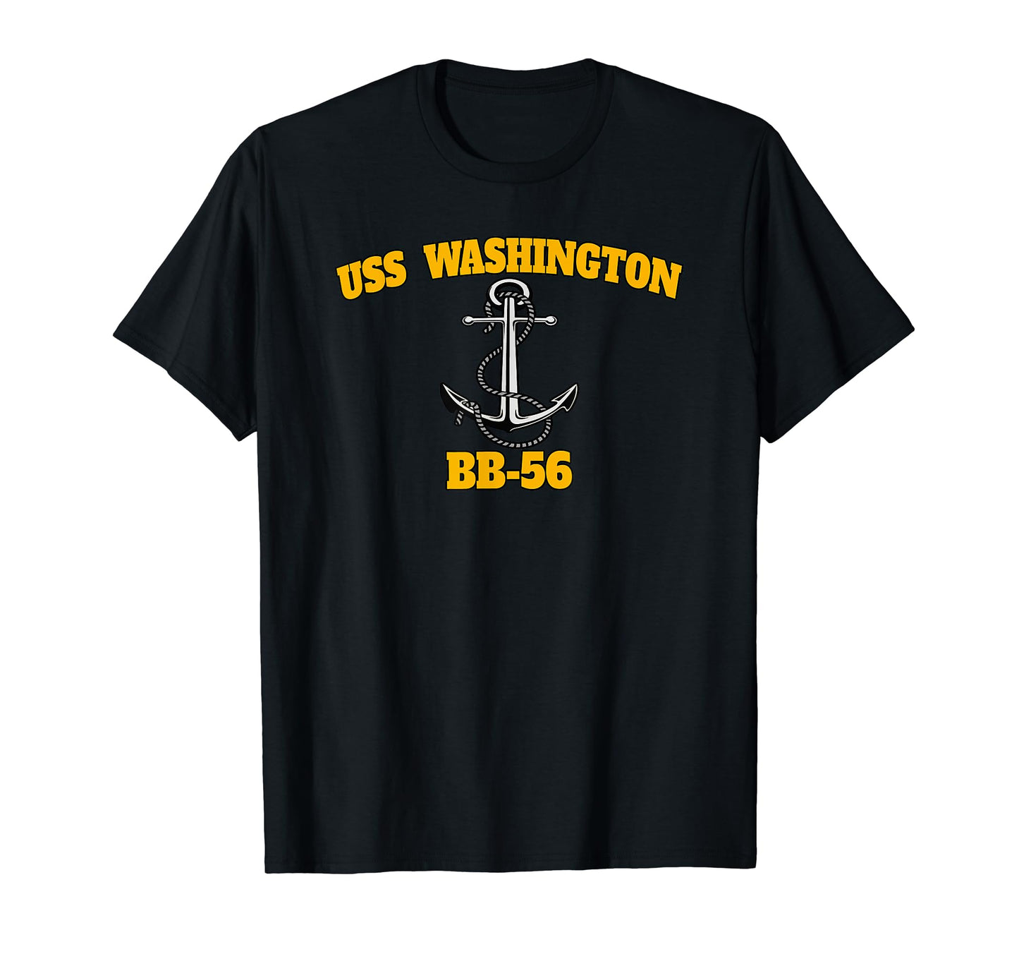Uss Washington Bb 56 Battleship T-Shirt - Casual Everyday Wear for Adults - T-Shirt, Sweatshirt, Hoodie