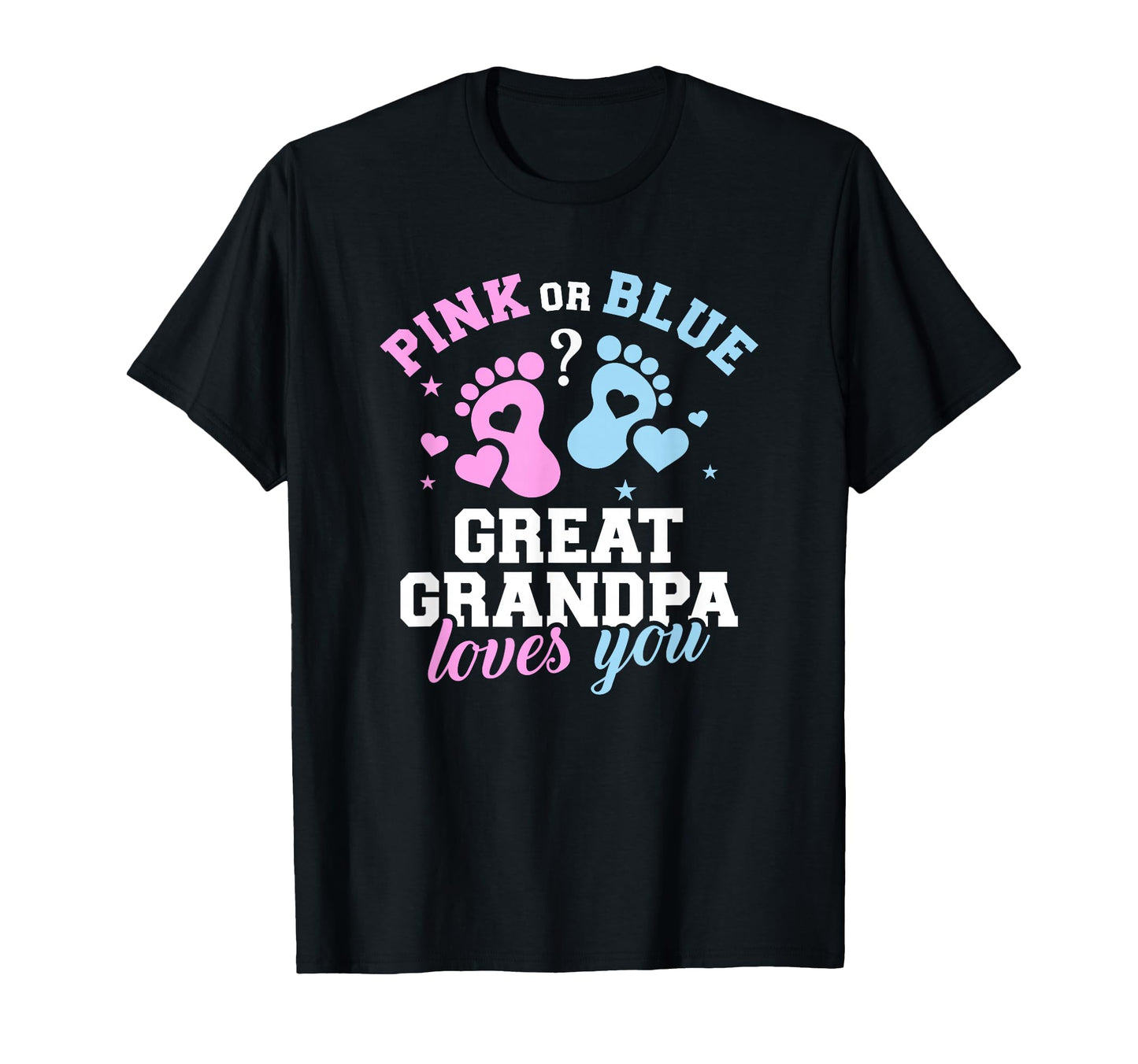 Gender Reveal Great Grandpa Small T-Shirt - Custom Art Print Men Women - T-Shirt, Sweatshirt, Hoodie