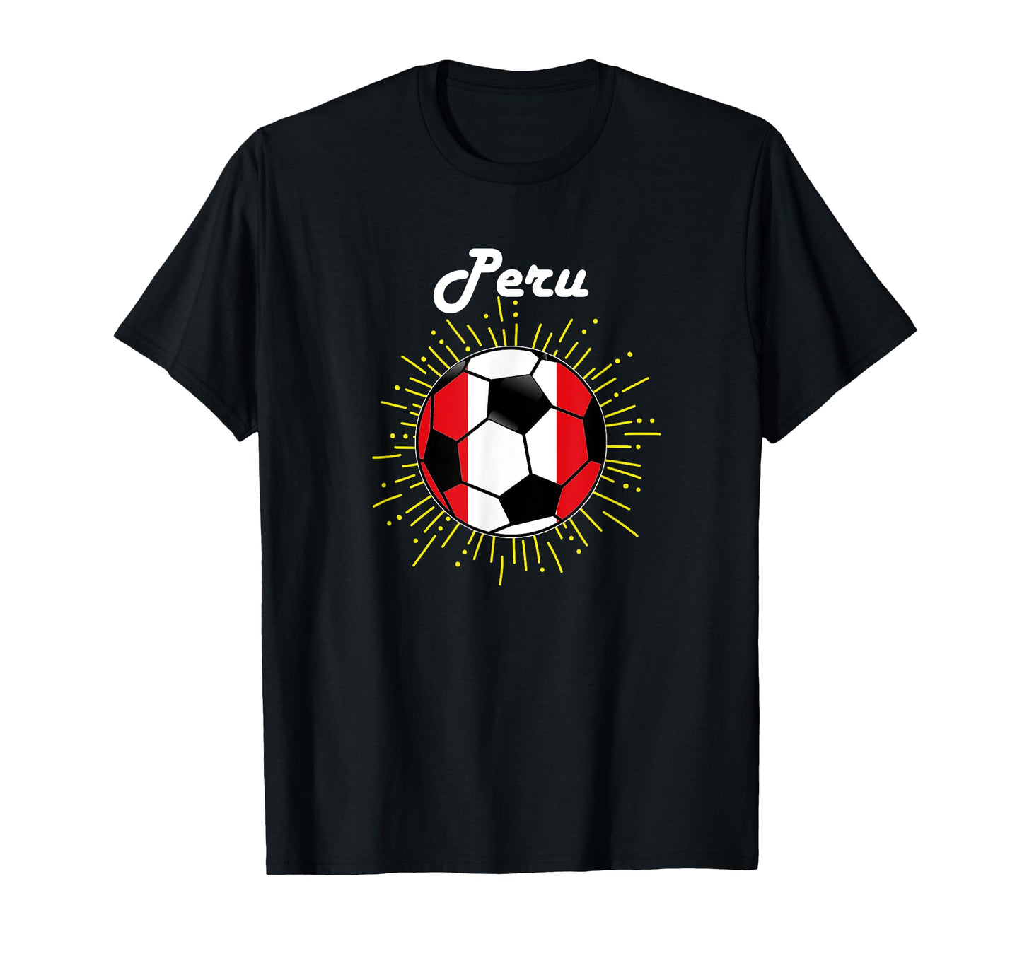 Peru Soccer Grapic Peruvian Flag World T-Shirt - Trendy Graphic for Adults - T-Shirt, Sweatshirt, Hoodie