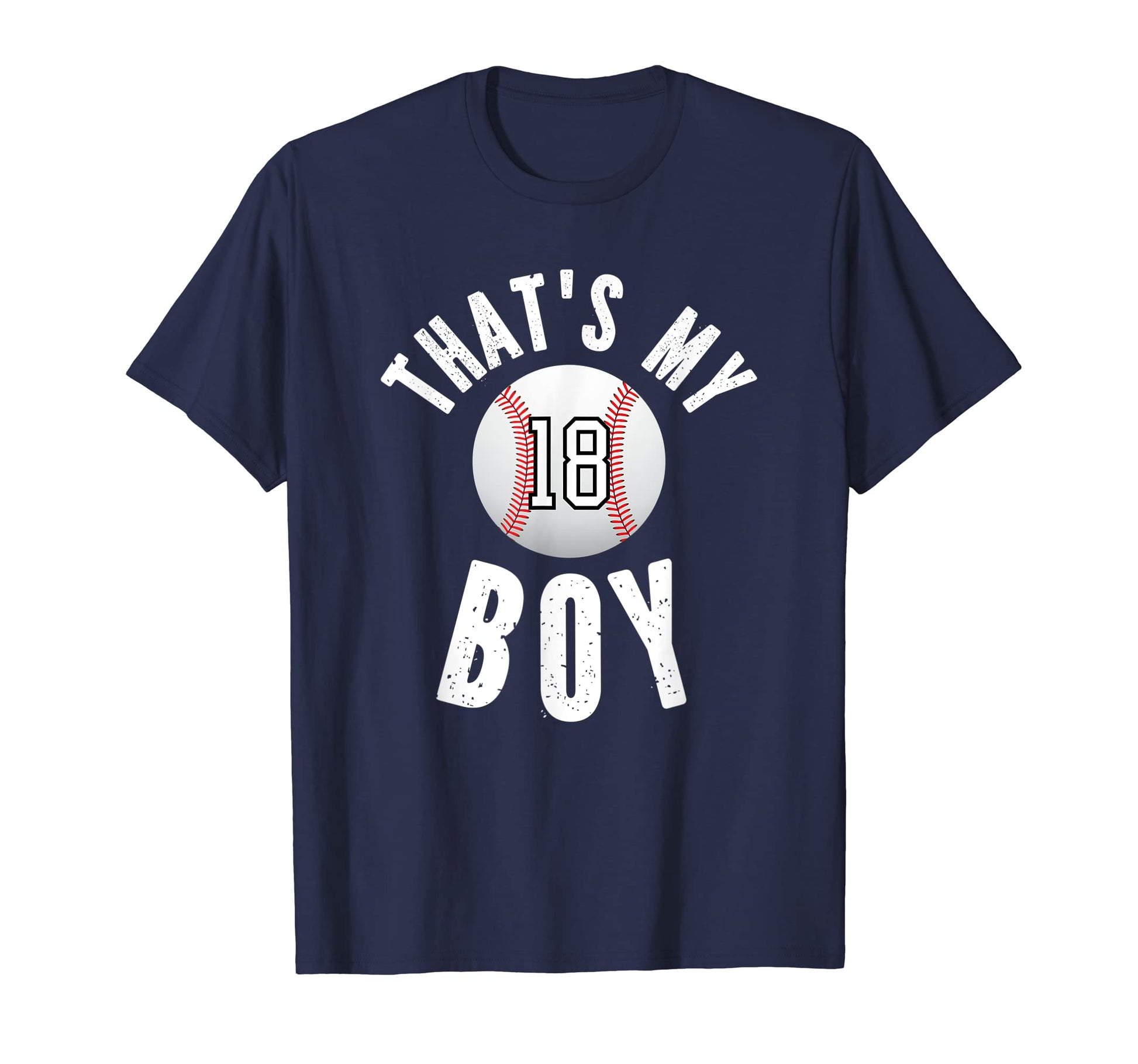 Thats My Baseball Jersey Number 18 T-Shirt - Fun Novelty Design Men Women - T-Shirt, Sweatshirt, Hoodie
