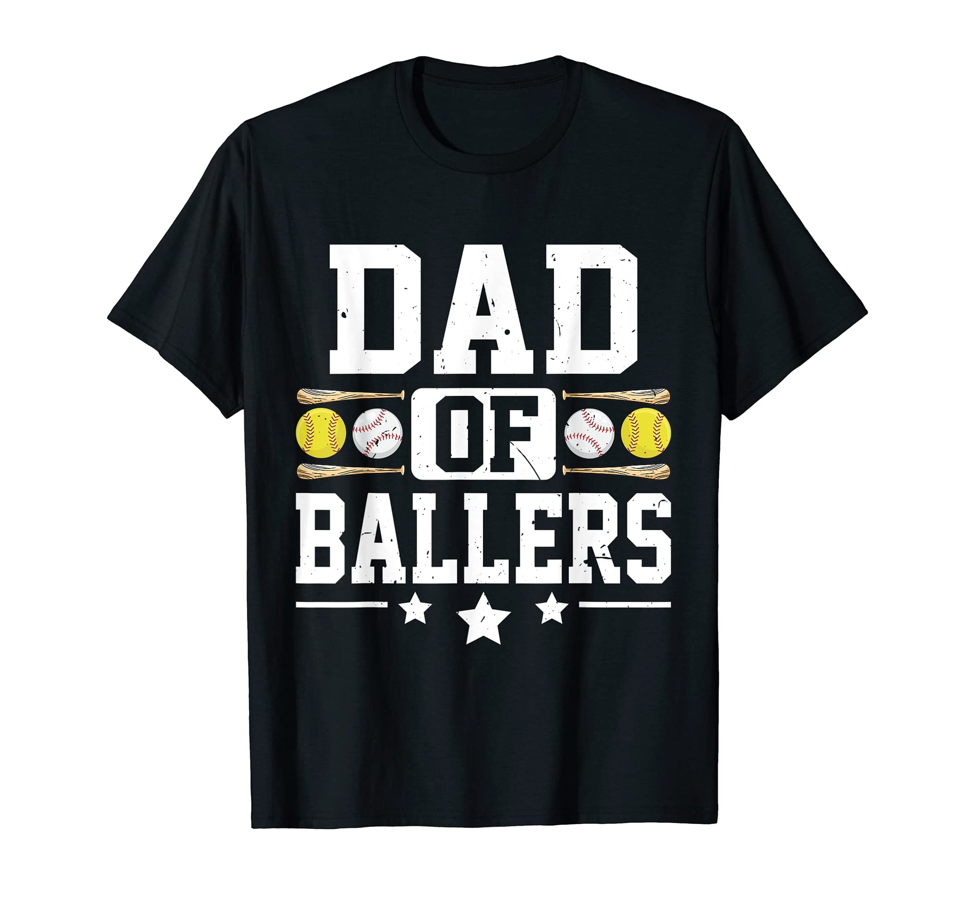 Dad Ballers Funny Baseball Funny Dad T-Shirt - Graphic Print Men Women - T-Shirt, Sweatshirt, Hoodie