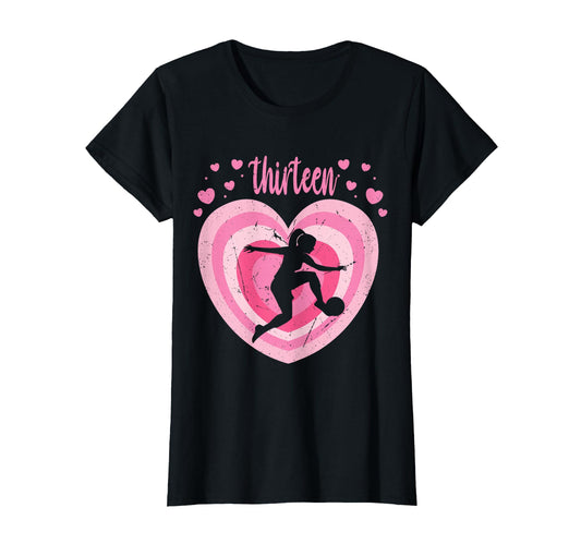 13 Year Old Soccer Birthday 13Th B Day T-Shirt - Graphic Print Unisex - T-Shirt, Sweatshirt, Hoodie