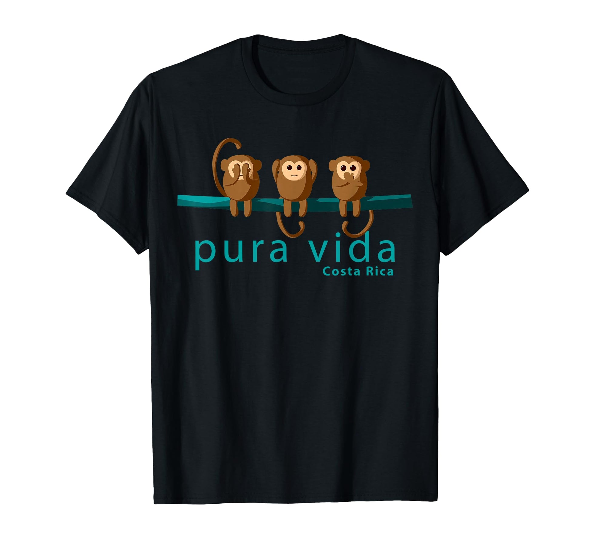 Pura Vida Monkeys Costa Rica T-Shirt - Streetwear Style for Adults - T-Shirt, Sweatshirt, Hoodie
