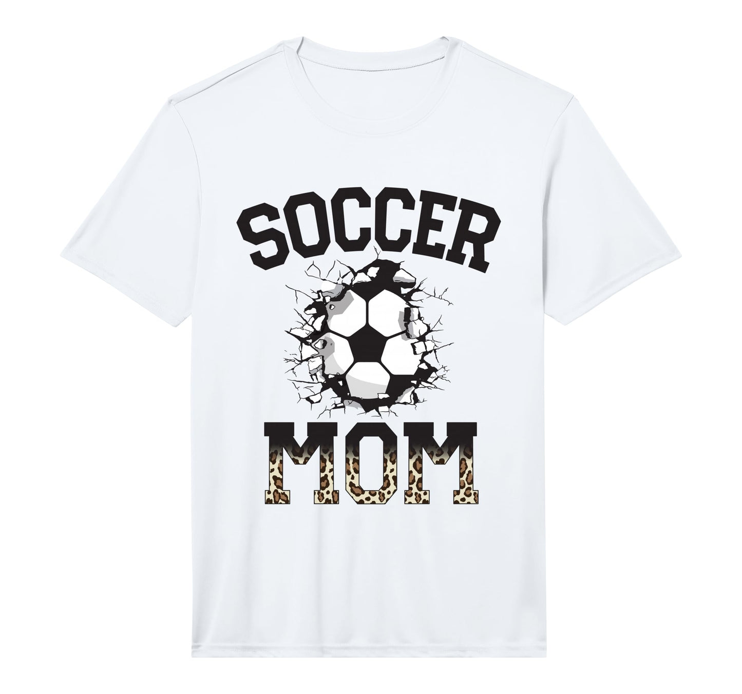 Mens Womens Soccer Leopard Mom Soccer T-Shirt - Trendy Graphic Men Women - T-Shirt, Sweatshirt, Hoodie