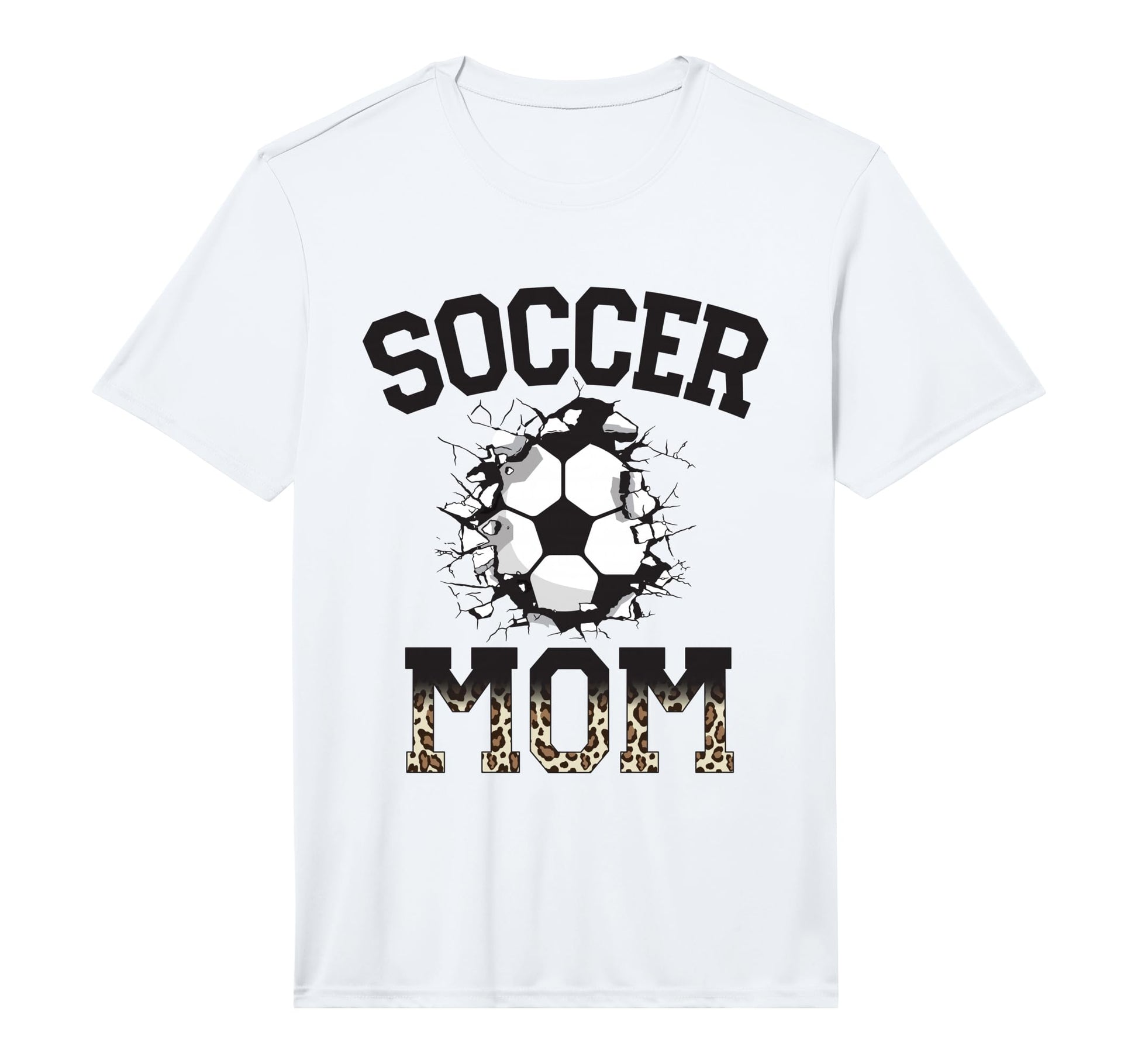Mens Womens Soccer Leopard Mom Soccer T-Shirt - Trendy Graphic Men Women - T-Shirt, Sweatshirt, Hoodie