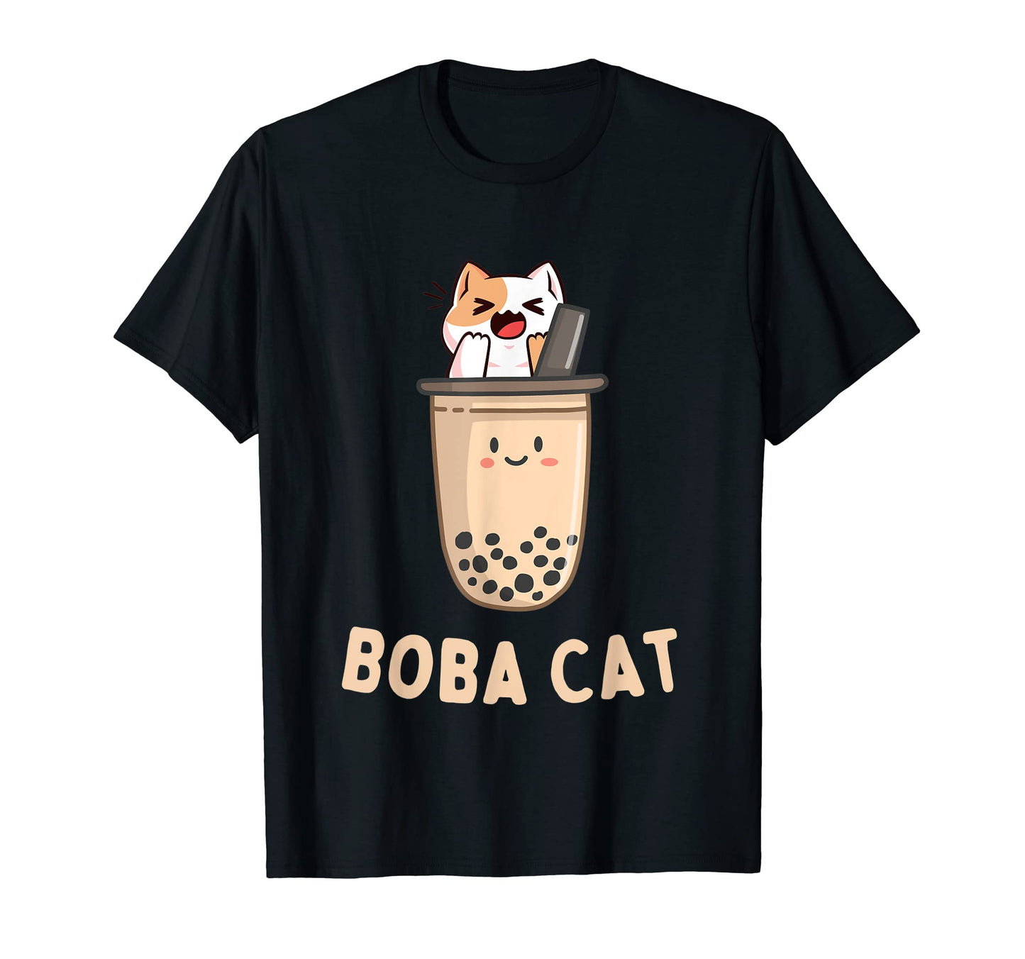 Boba Tea Cat Funny Kitten Lover Corny T-Shirt - Unique Graphic Men Women - T-Shirt, Sweatshirt, Hoodie