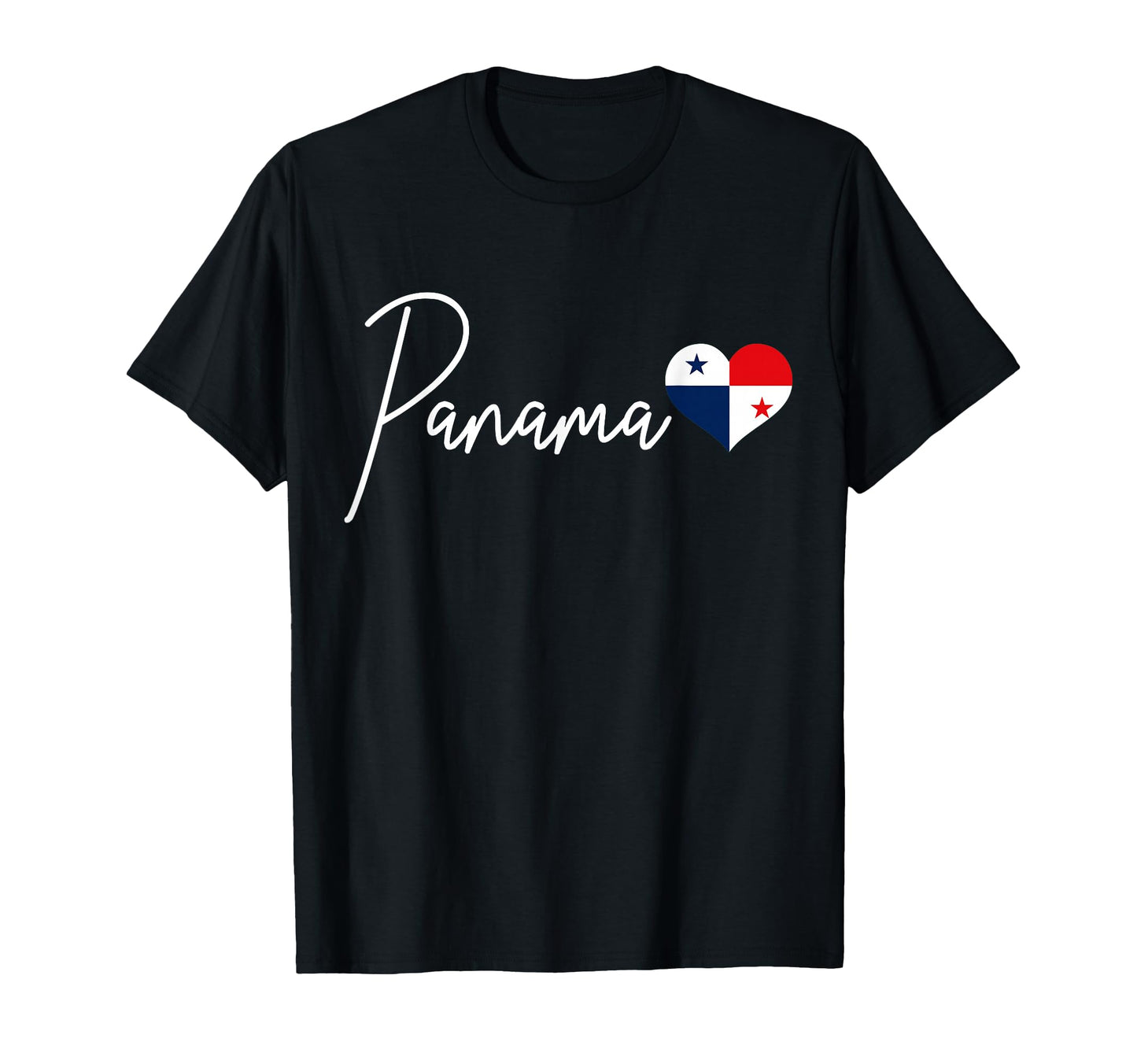Panama Heart Pride Panamanian Flag T-Shirt - Custom Art Print Men Women - T-Shirt, Sweatshirt, Hoodie