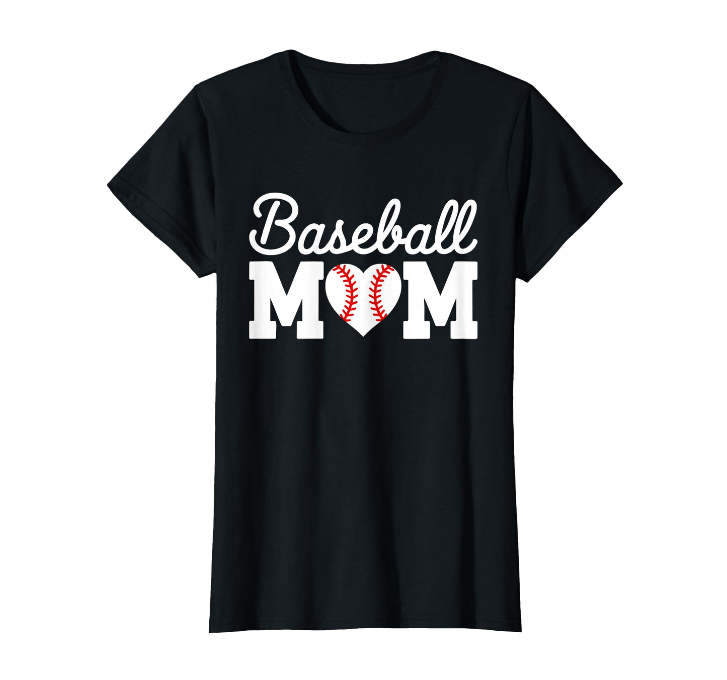 Baseball Mom Baseball Heart Mothers Day T-Shirt - Streetwear Style Unisex - T-Shirt, Sweatshirt, Hoodie