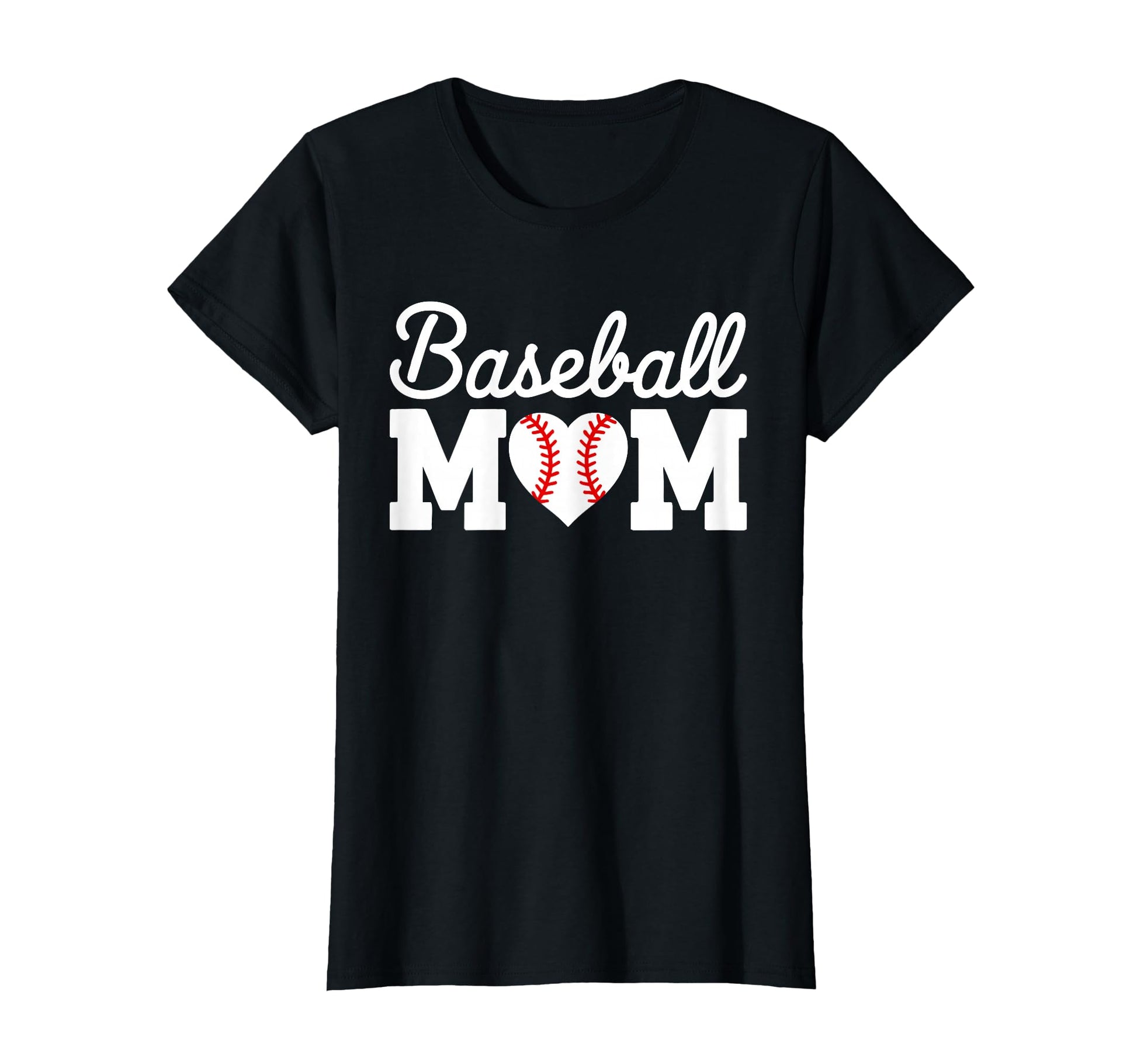 Baseball Mom Baseball Heart Mothers Day T-Shirt - Streetwear Style Unisex - T-Shirt, Sweatshirt, Hoodie