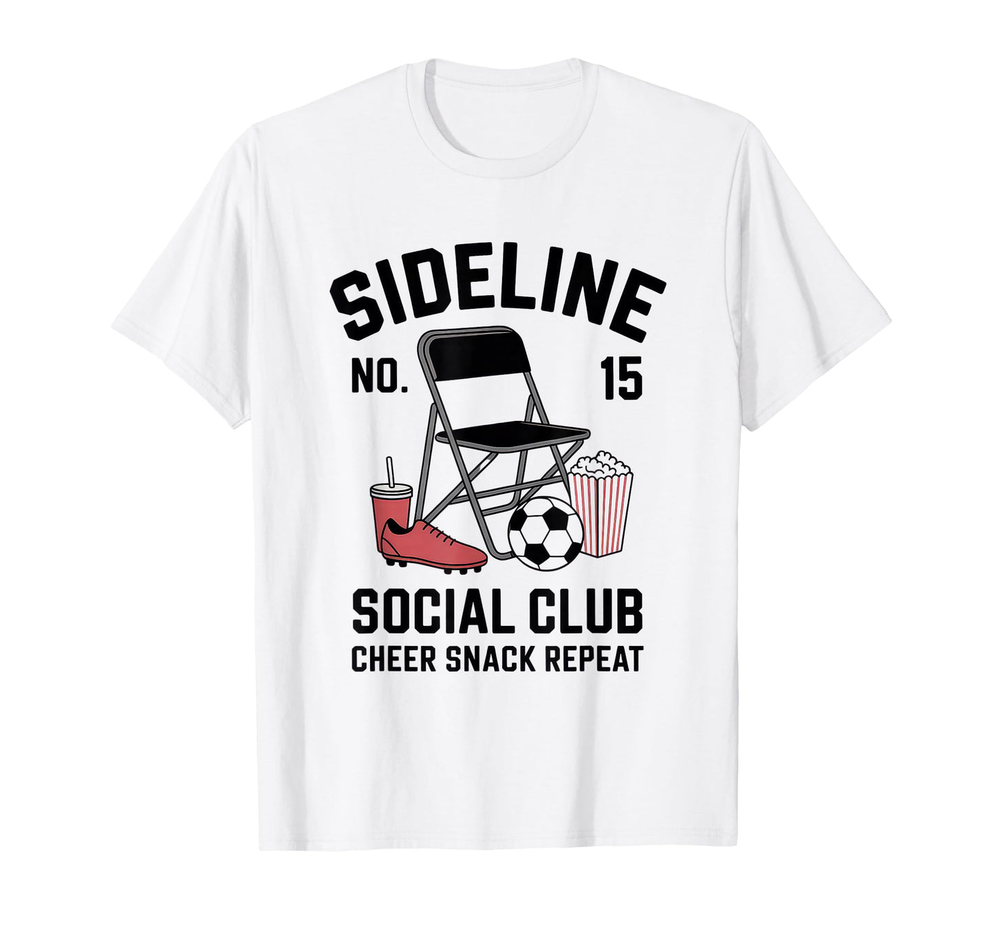 Sideline Social Club Soccer Mom Game Day T-Shirt - Unique Graphic Unisex - T-Shirt, Sweatshirt, Hoodie