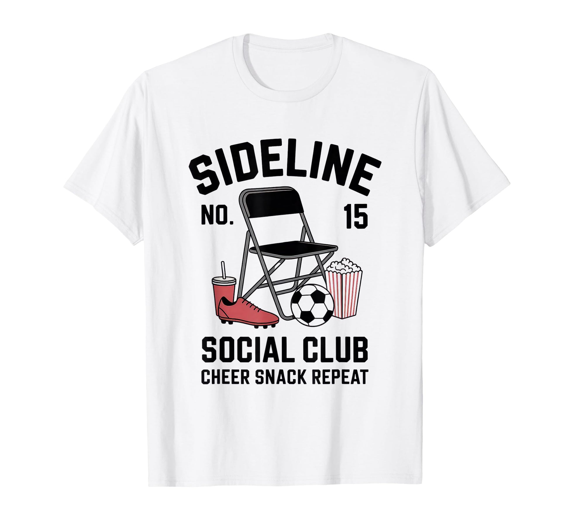 Sideline Social Club Soccer Mom Game Day T-Shirt - Unique Graphic Unisex - T-Shirt, Sweatshirt, Hoodie