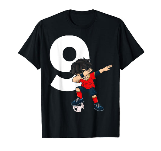 9 Soccer Birthday Gift Soccer Fan T-Shirt - Novelty Apparel for Adults - T-Shirt, Sweatshirt, Hoodie