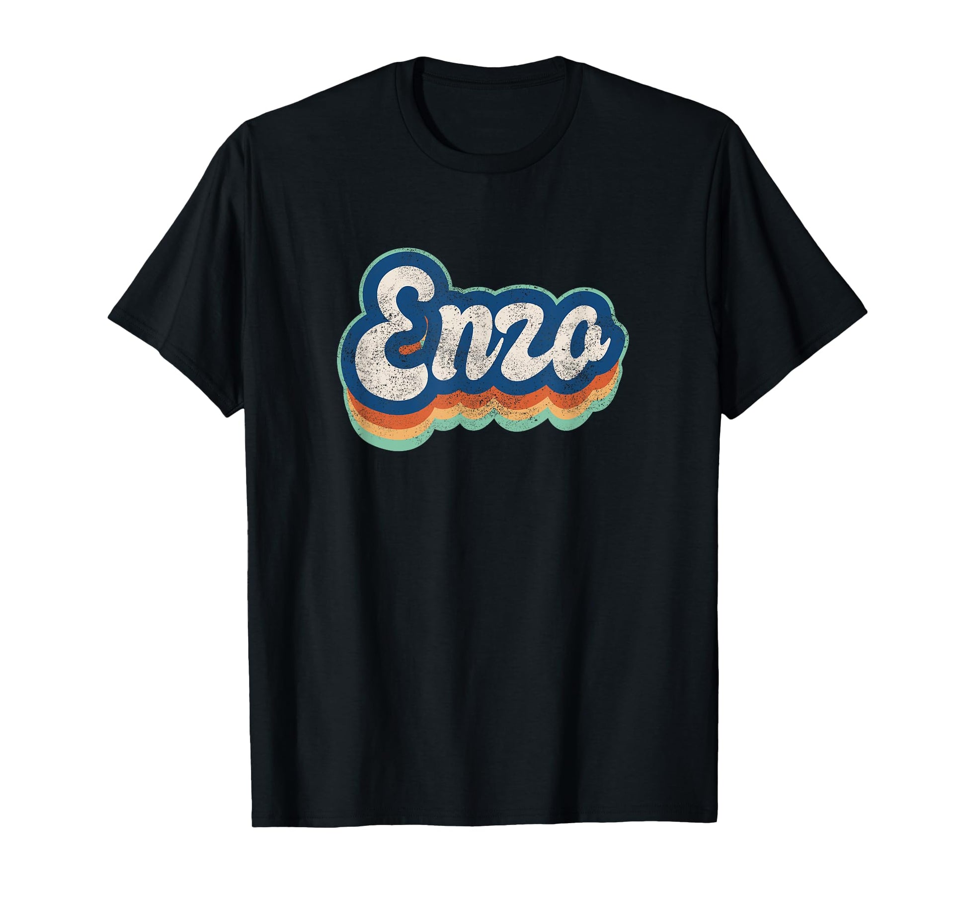 Enzo First Name 70S 80S T-Shirt - Fun Novelty Design for Adults - T-Shirt, Sweatshirt, Hoodie