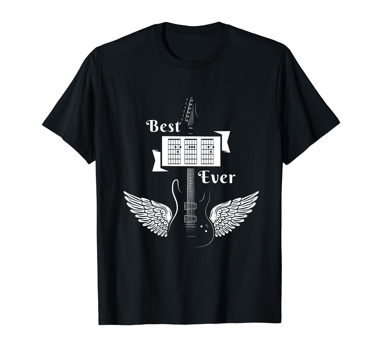 Fathers Day Best Dad Ever Guitar T-Shirt - Streetwear Style for Adults - T-Shirt, Sweatshirt, Hoodie