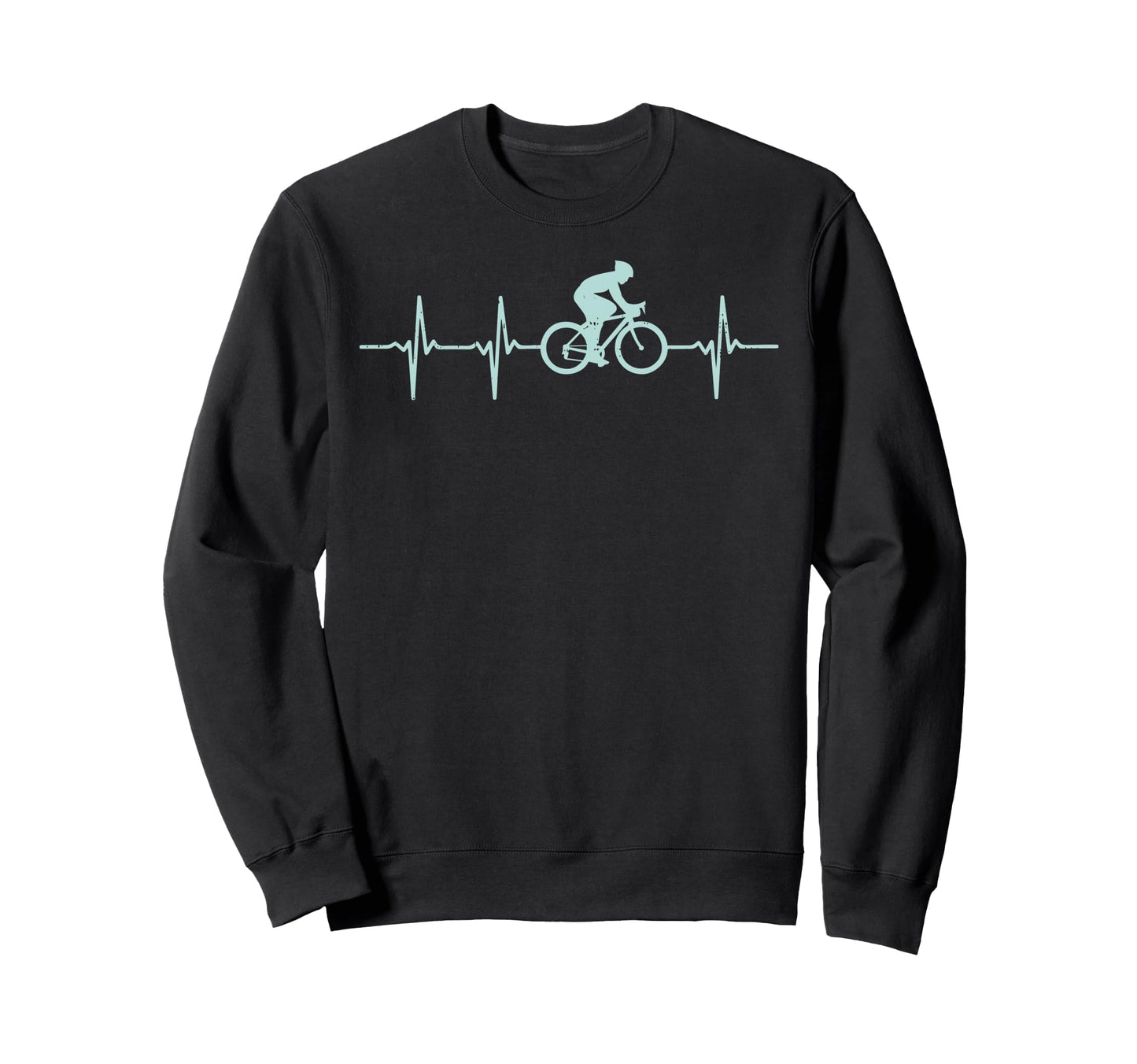 Bmx Bike Heartbeat Racing Biking Sweatshirt - Trendy Graphic Unisex - T-Shirt, Sweatshirt, Hoodie