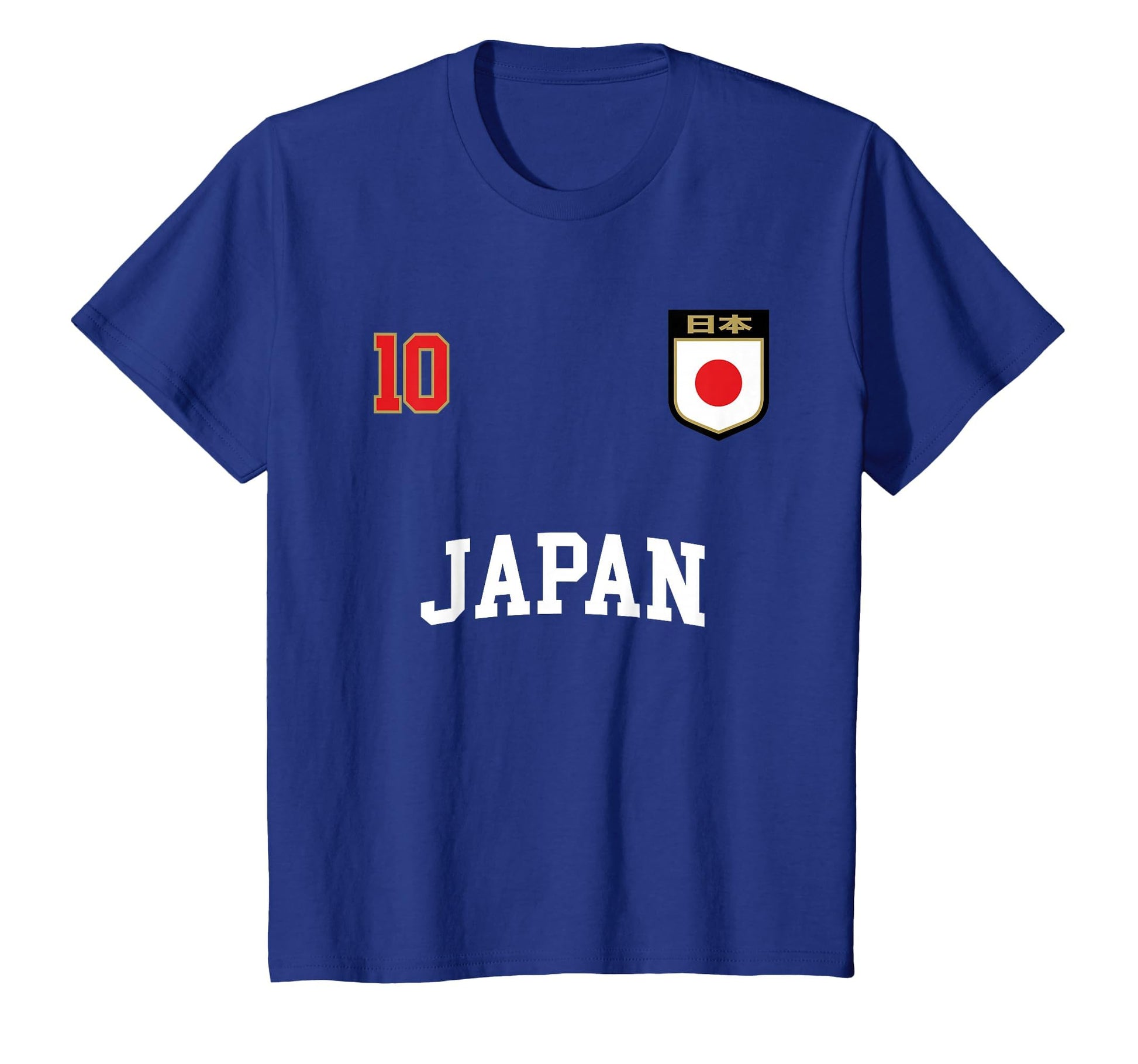 Japan Soccer Team 10 Japanese Flag T-Shirt - Minimalist Print for Adults - T-Shirt, Sweatshirt, Hoodie