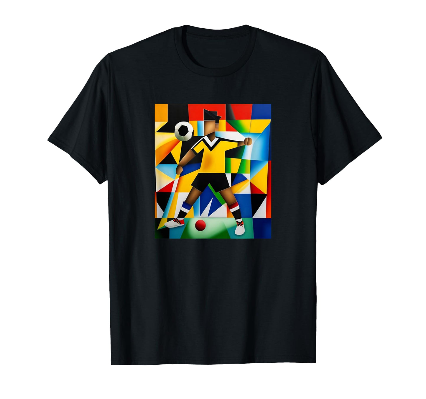 Soccer Player Colorful Sport Soccer T-Shirt - Custom Art Print for Adults - T-Shirt, Sweatshirt, Hoodie