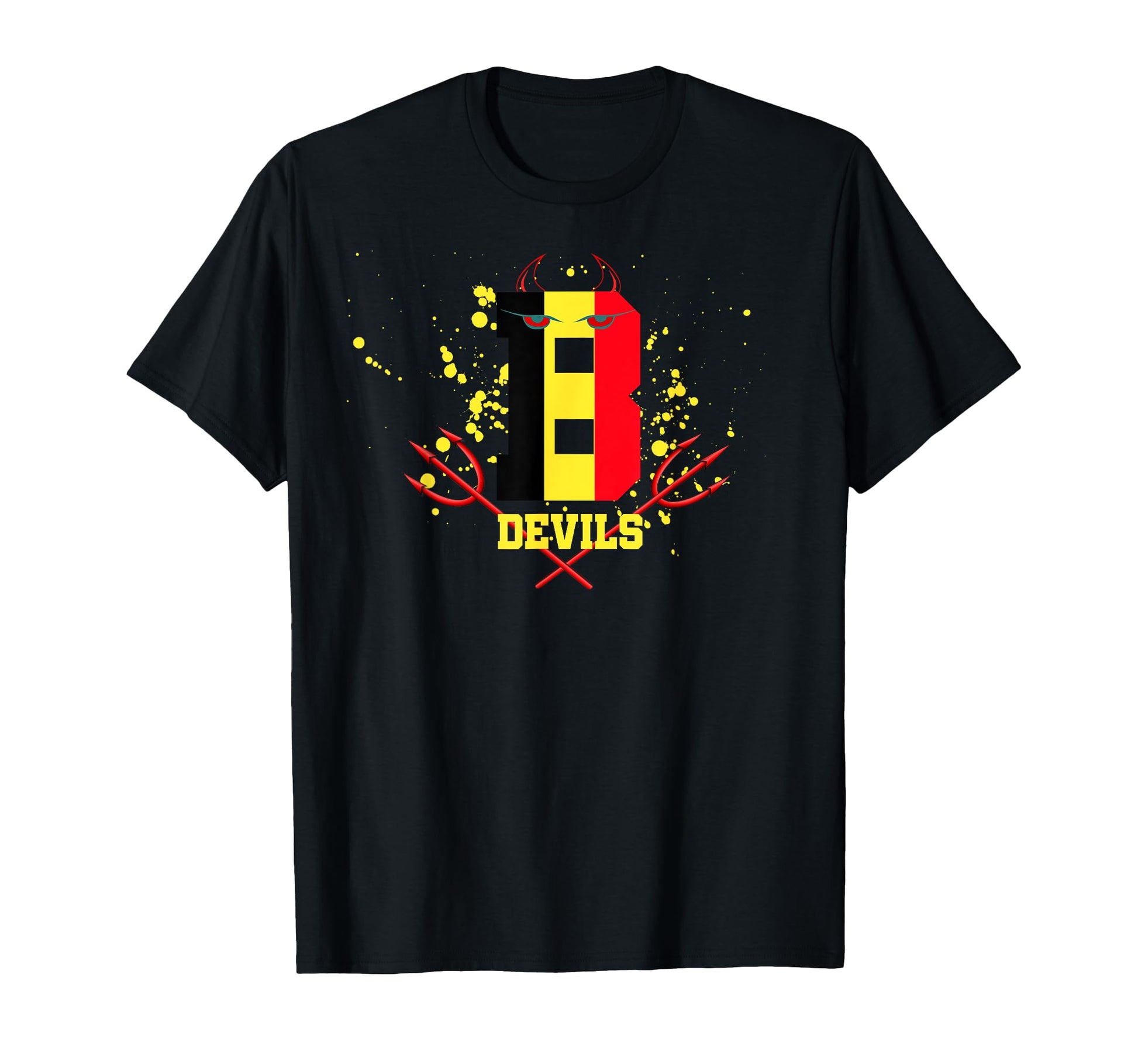 Belgium Devils Soccer Sport T-Shirt - Custom Art Print Men Women - T-Shirt, Sweatshirt, Hoodie