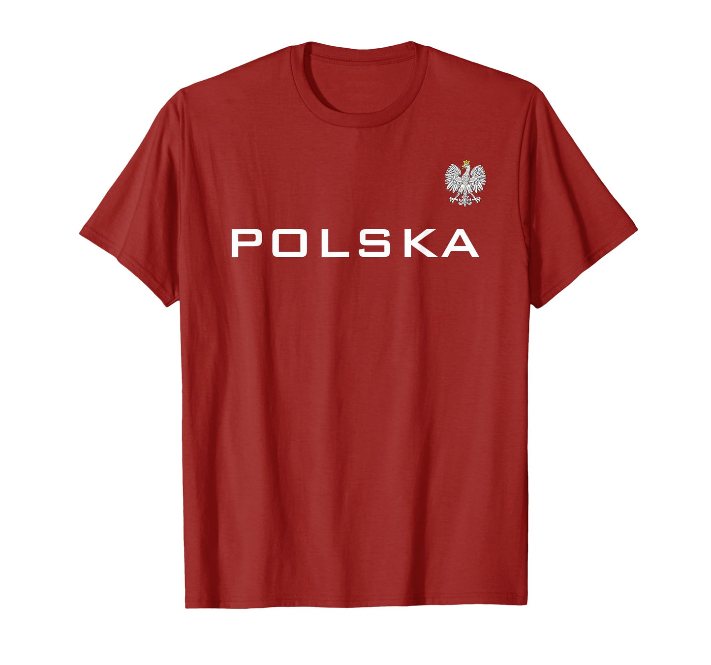Polska Poland Flag Sports Athletic T-Shirt - Fun Novelty Design for Adults - T-Shirt, Sweatshirt, Hoodie