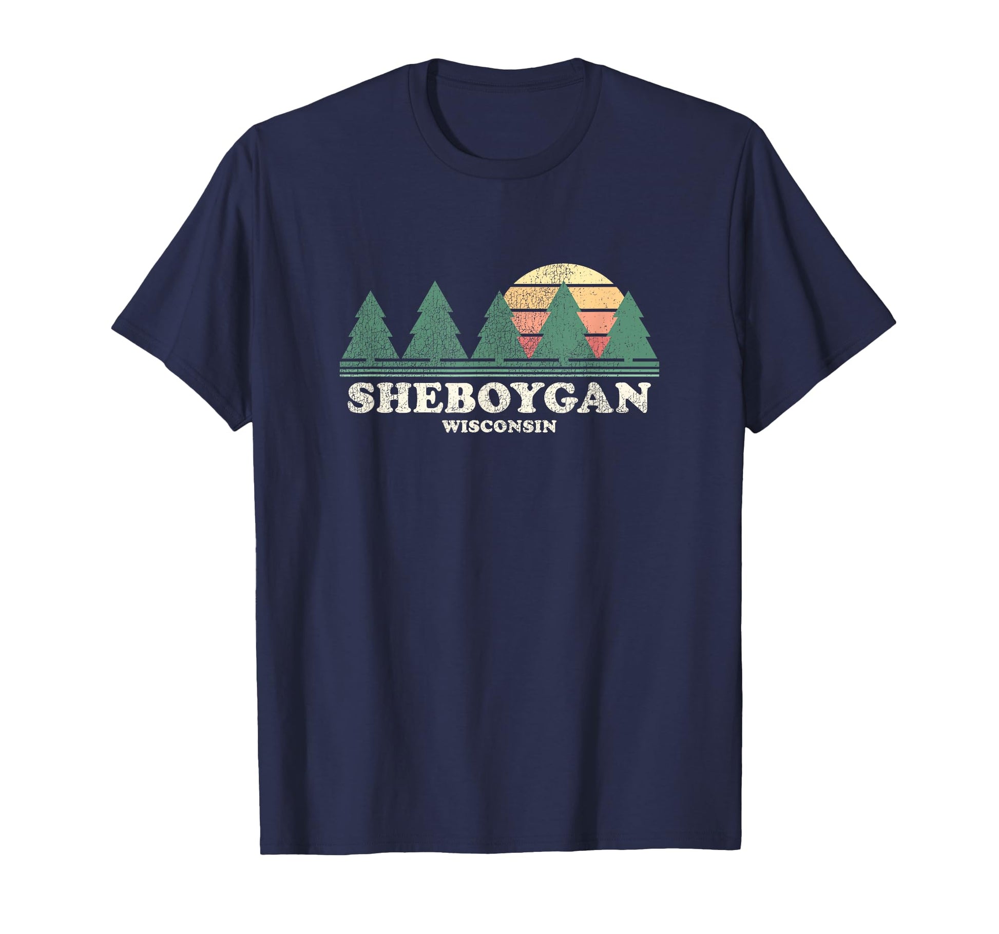 Sheboygan Wi Throwback 70S T-Shirt - Graphic Print Unisex - T-Shirt, Sweatshirt, Hoodie