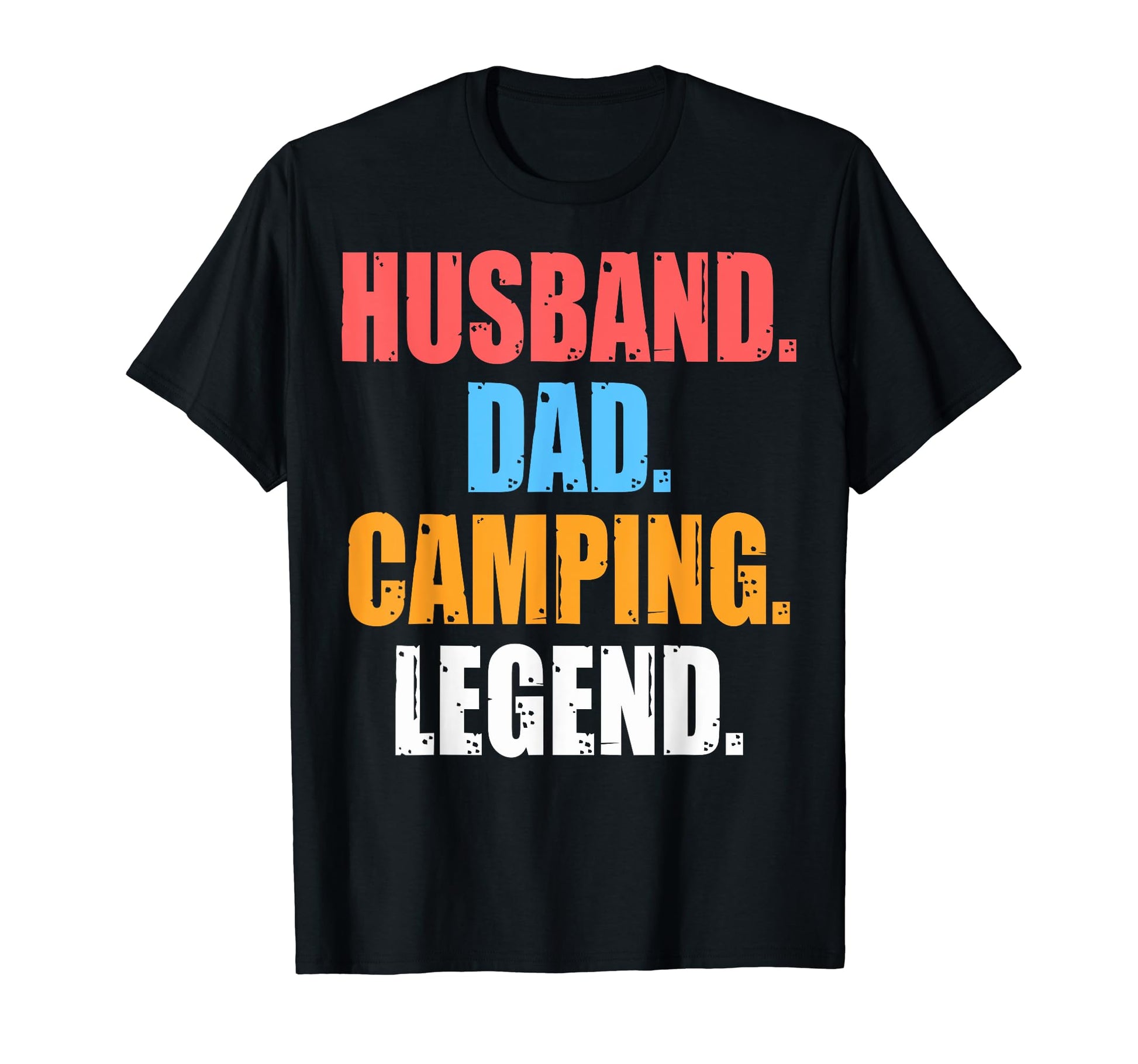 Husband Dad Camping Legend Camping T-Shirt - Minimalist Print Unisex - T-Shirt, Sweatshirt, Hoodie