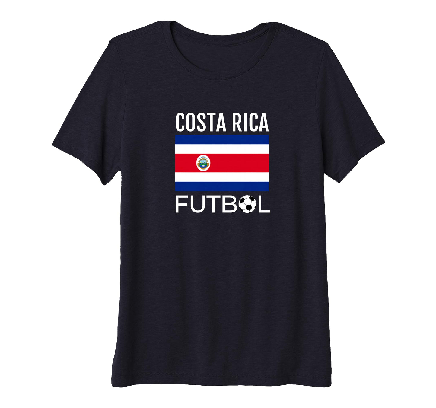 Costa Rica Futbol Team Soccer Ball T-Shirt - Novelty Apparel Men Women - T-Shirt, Sweatshirt, Hoodie