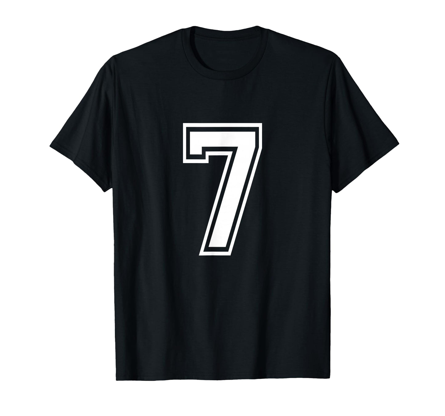Number 7 Varsity Sports Team T-Shirt - Casual Everyday Wear Men Women - T-Shirt, Sweatshirt, Hoodie
