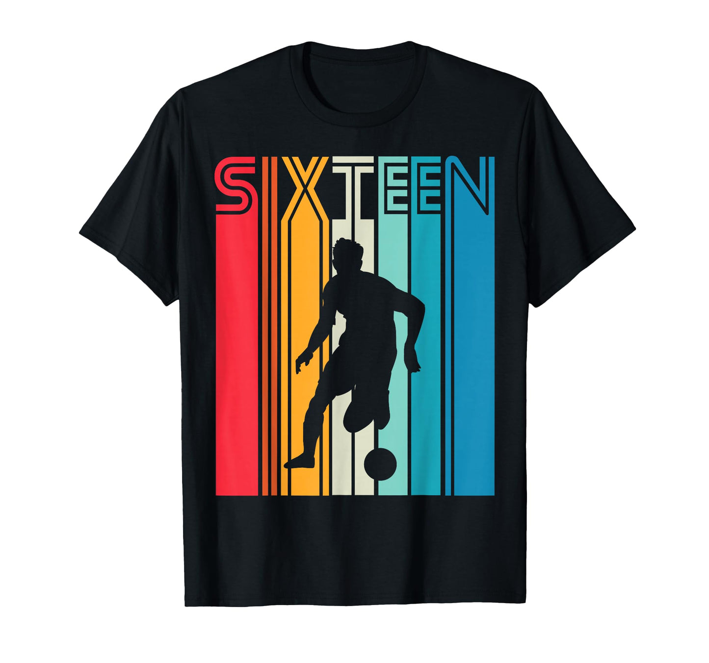 16 Years Soccer Gift 16Th Birthday T-Shirt - Casual Everyday Wear Unisex - T-Shirt, Sweatshirt, Hoodie