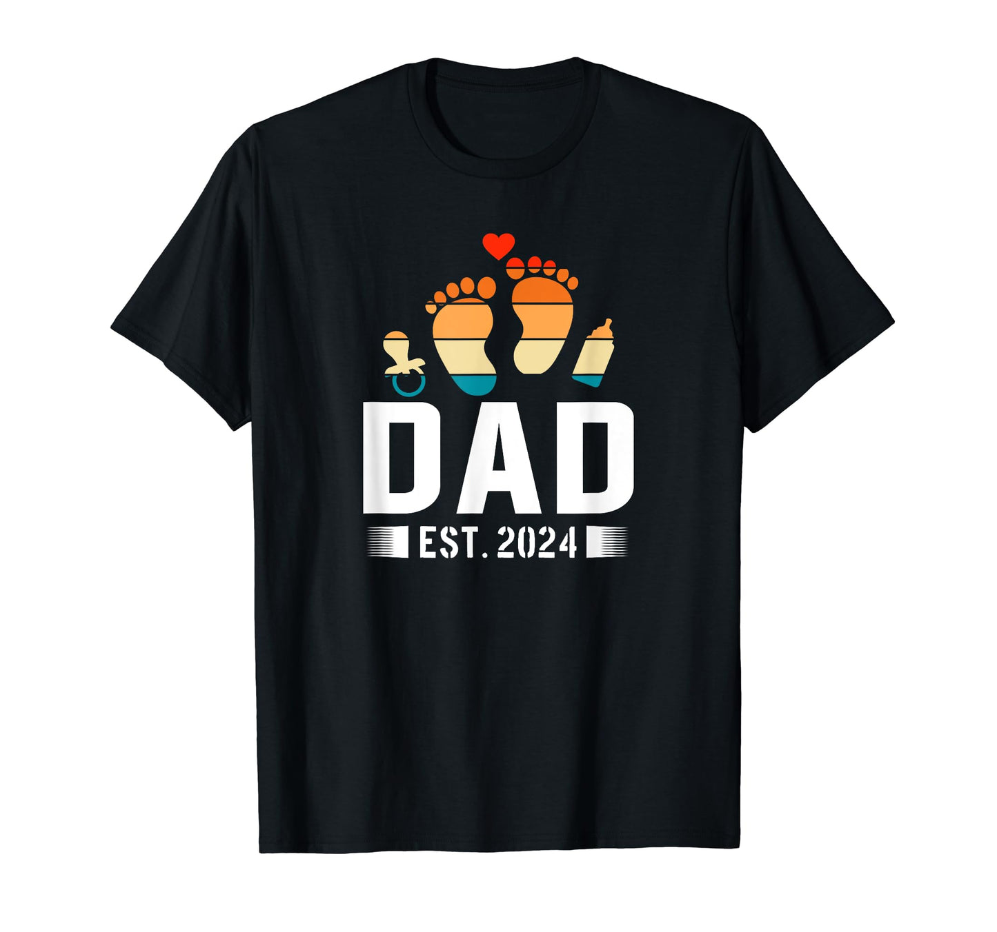 New Father New Dad Est 2024 T-Shirt - Trendy Graphic Unisex - T-Shirt, Sweatshirt, Hoodie